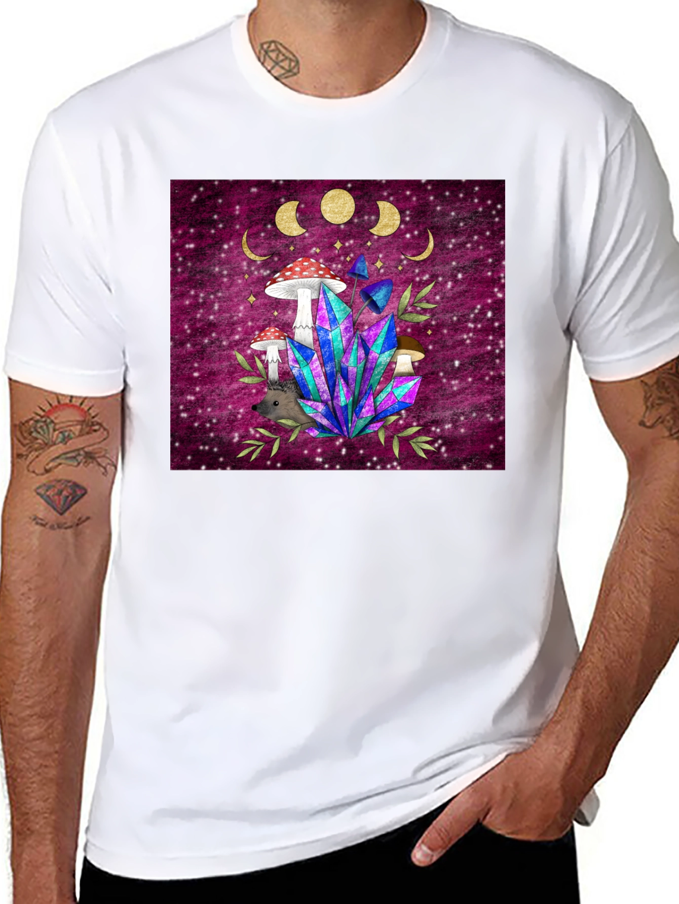 Magical Mushroom & Crystal T-Shirt