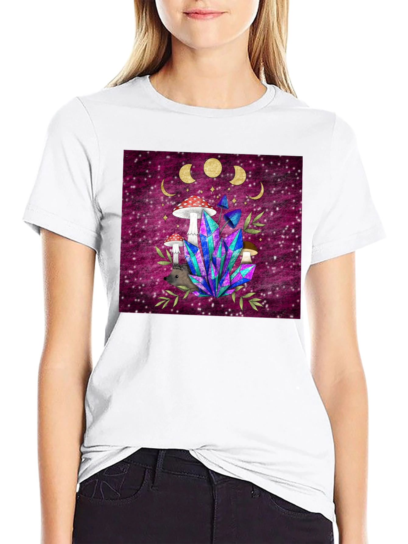 Magical Mushroom & Crystal T-Shirt