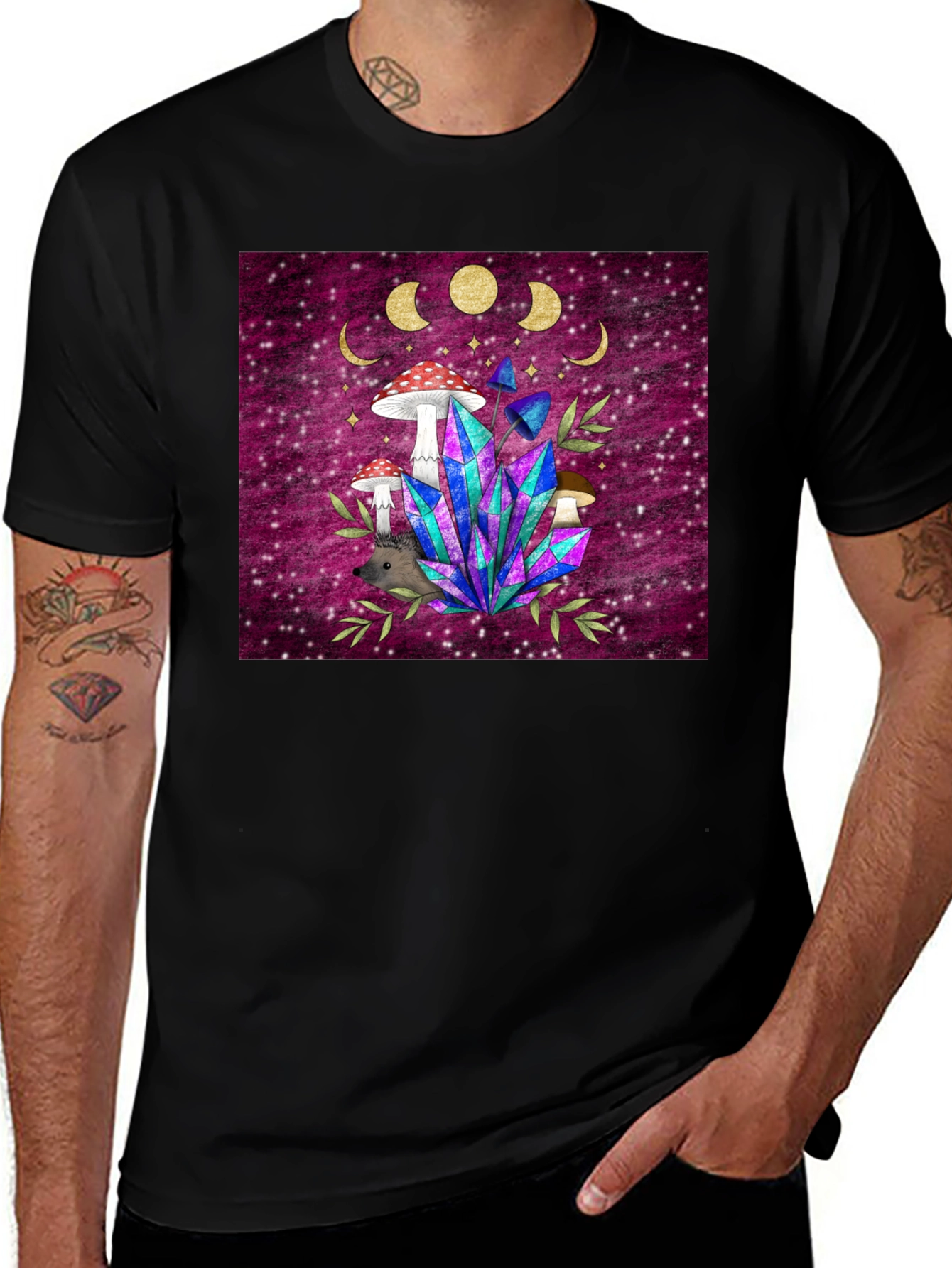 Magical Mushroom & Crystal T-Shirt