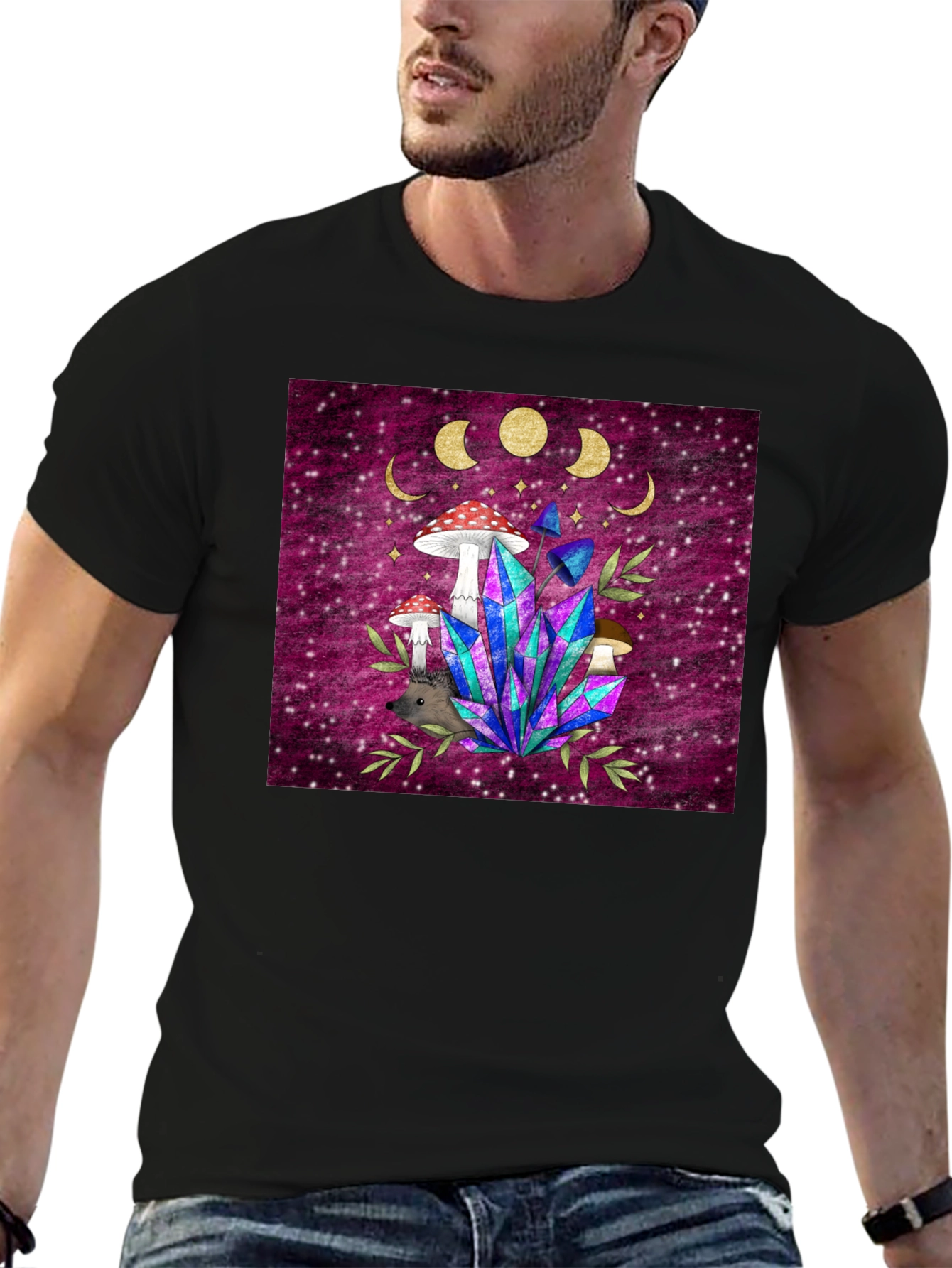 Magical Mushroom & Crystal T-Shirt