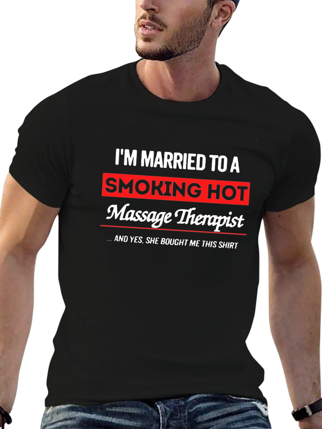 Funny Massage Therapist Husband T-Shirt