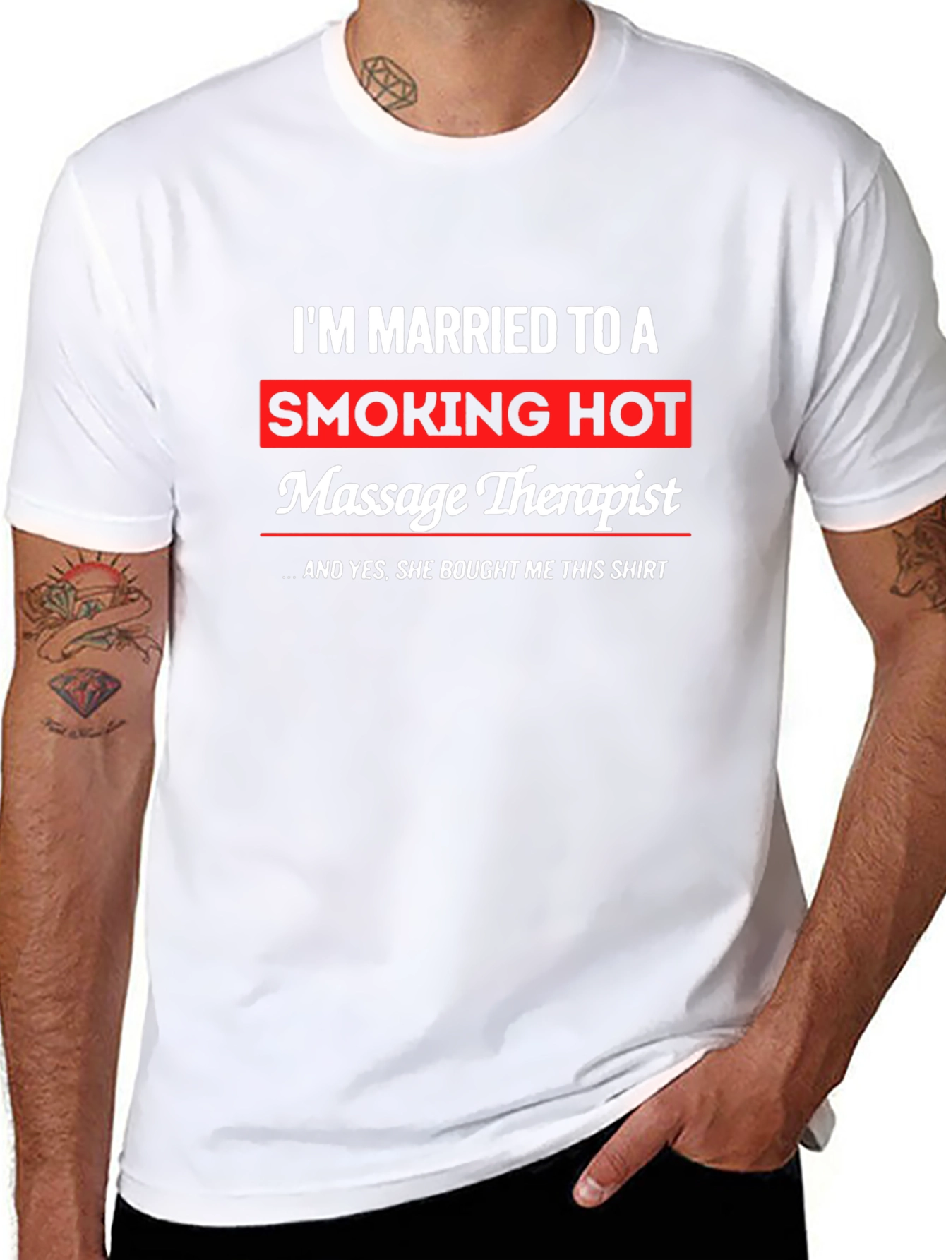 Funny Massage Therapist Husband T-Shirt