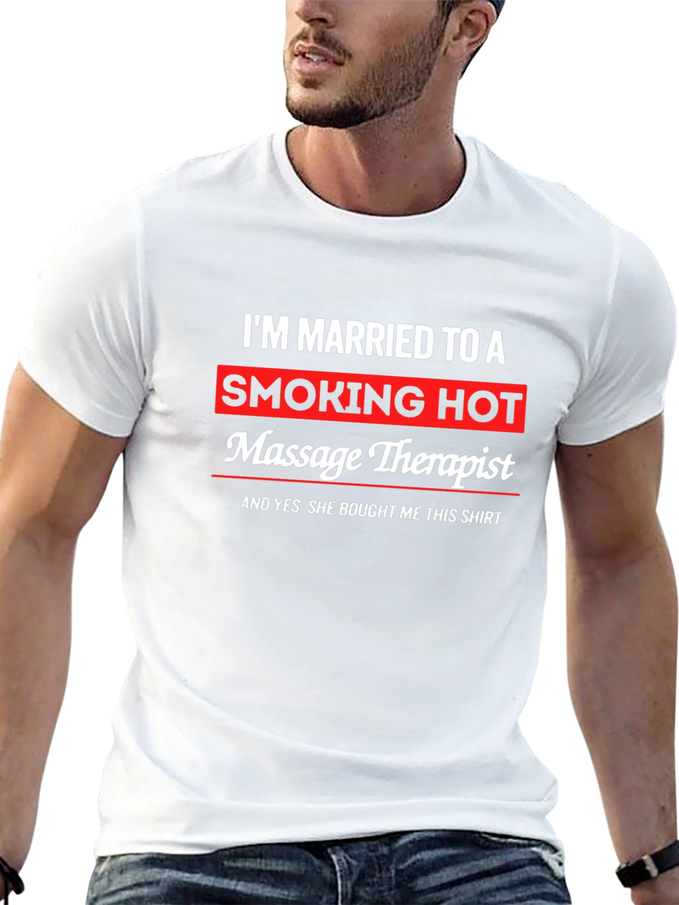 Funny Massage Therapist Husband T-Shirt