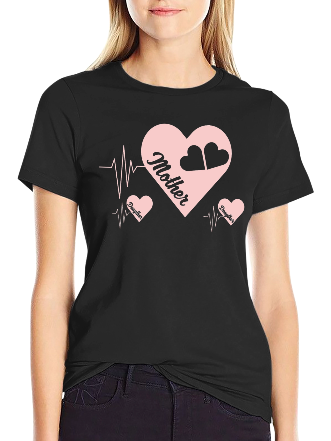 Mother & Daughter Heartbeat T-Shirt