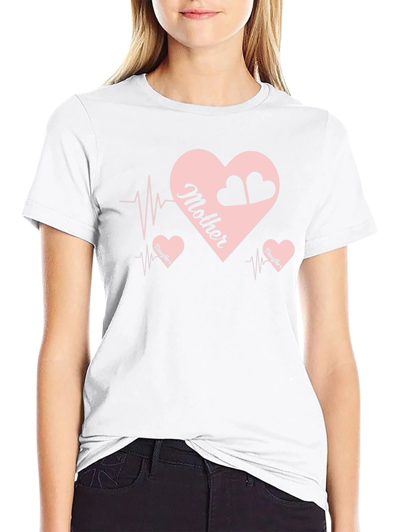 Mother & Daughter Heartbeat T-Shirt
