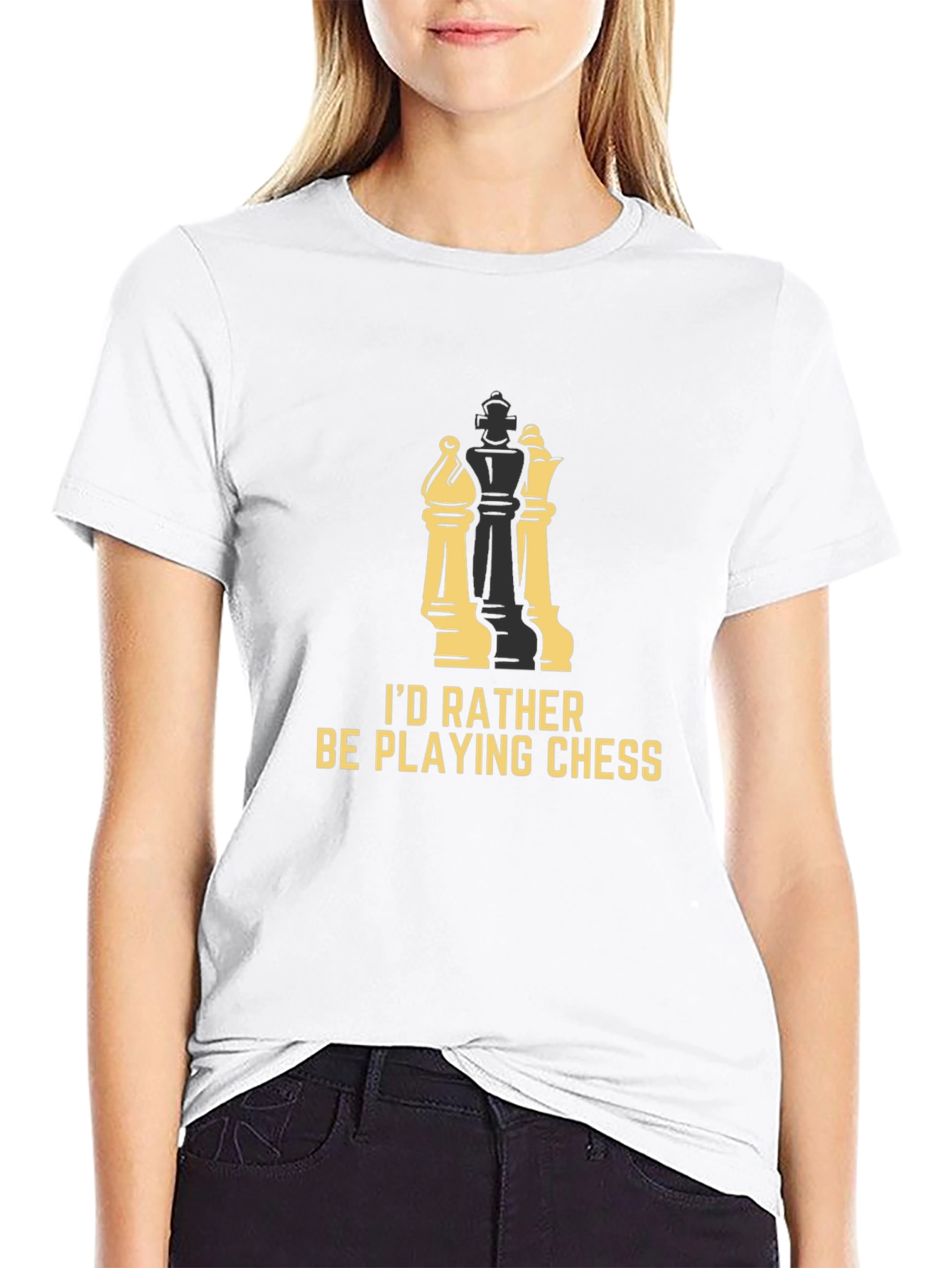 Chess Lover T-Shirt - Id Rather Be Playing Chess