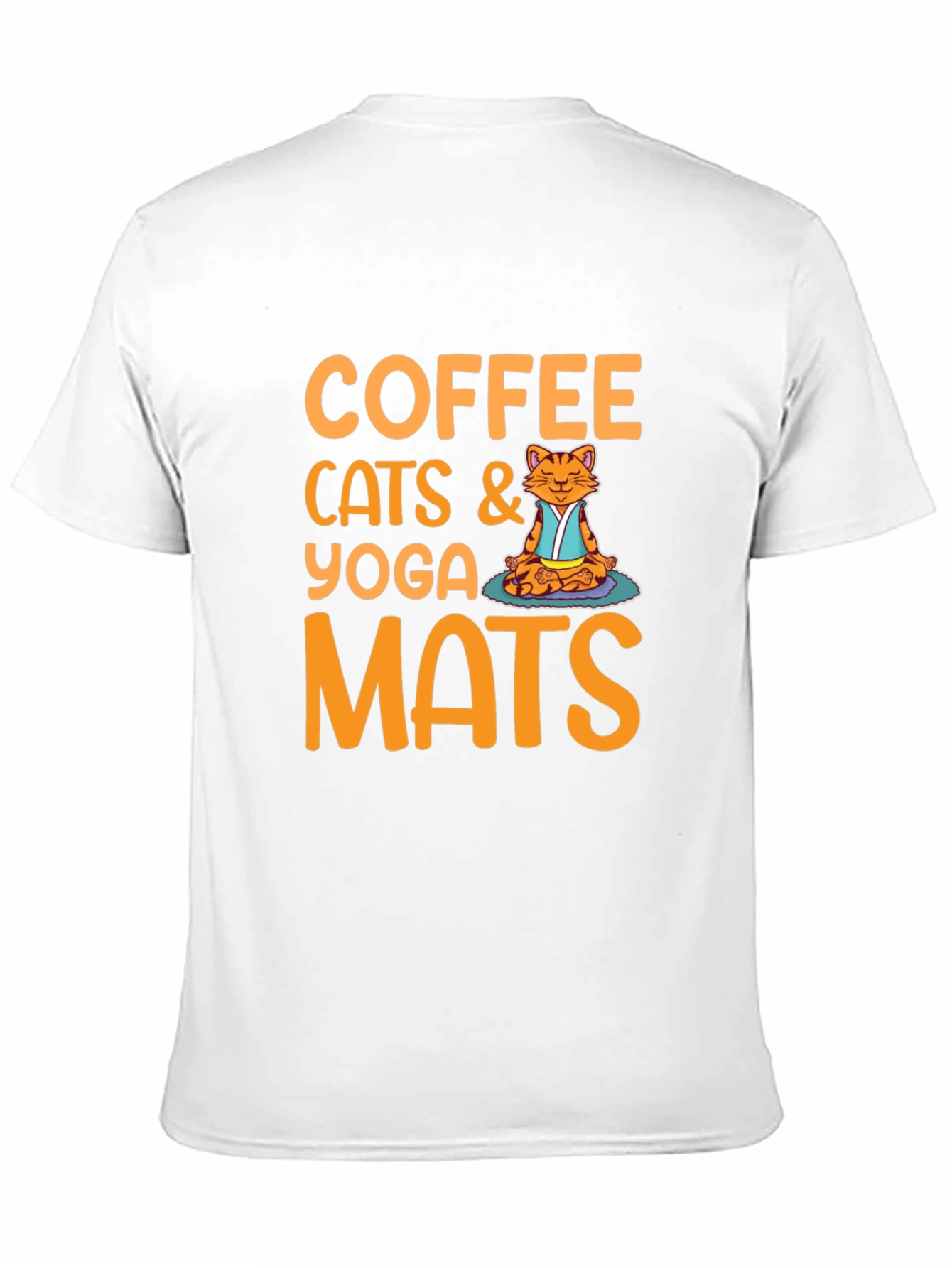 Coffee Cats Yoga Mats Graphic T-Shirt