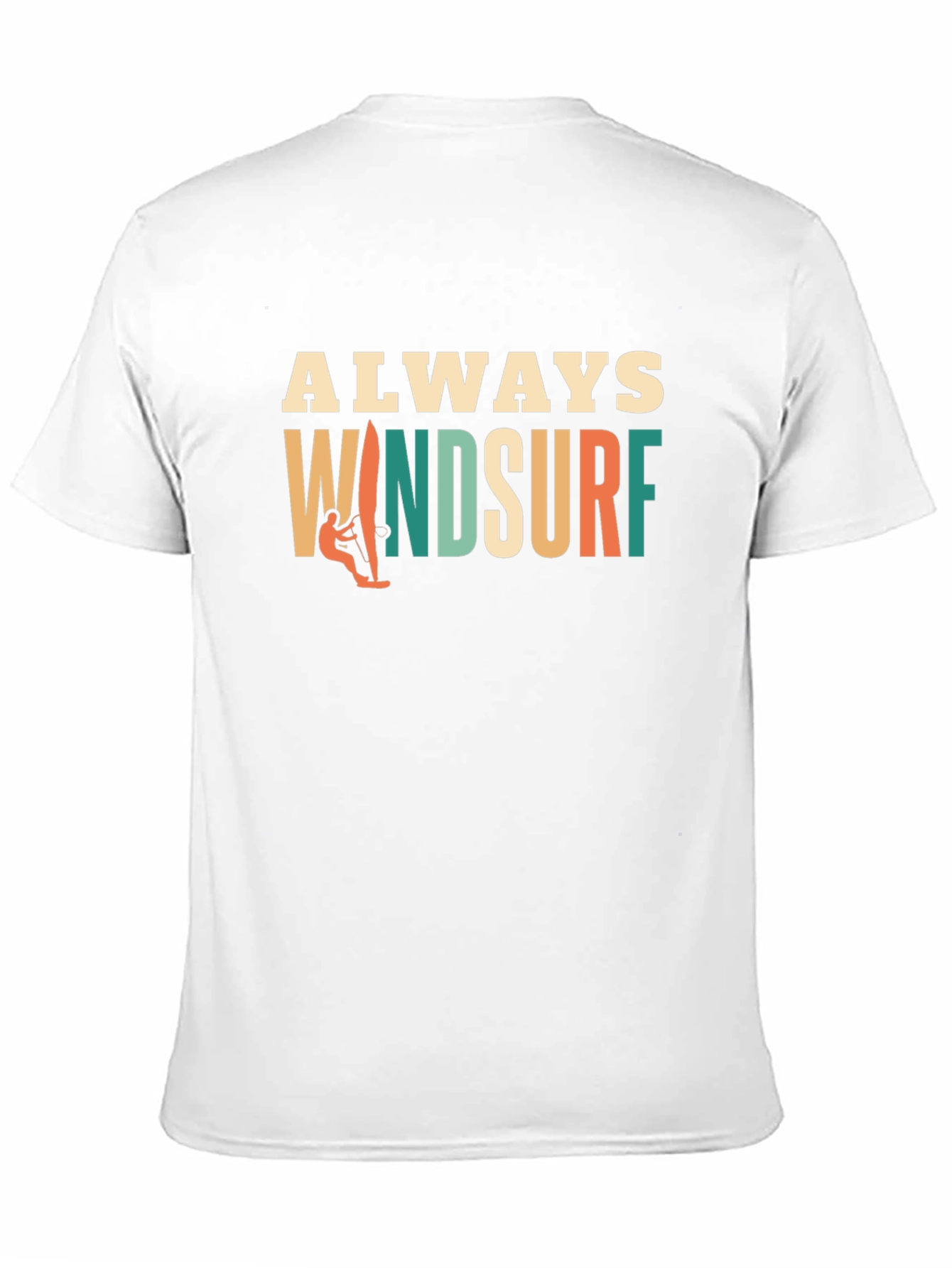Always Windsurf Graphic Tee - Black Cotton T-Shirt