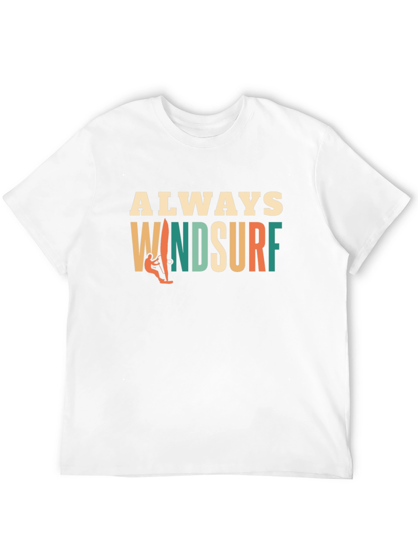 Always Windsurf Graphic Tee - Black Cotton T-Shirt