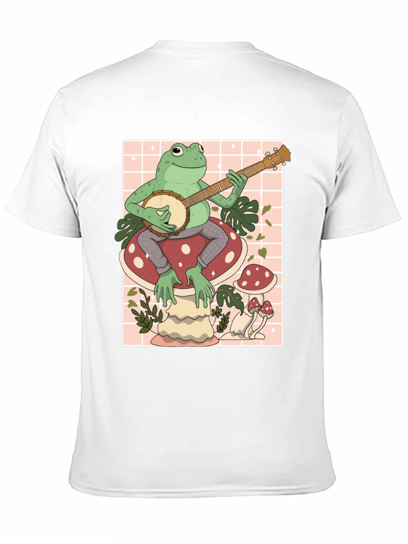 Frog Banjo Player Graphic T-Shirt