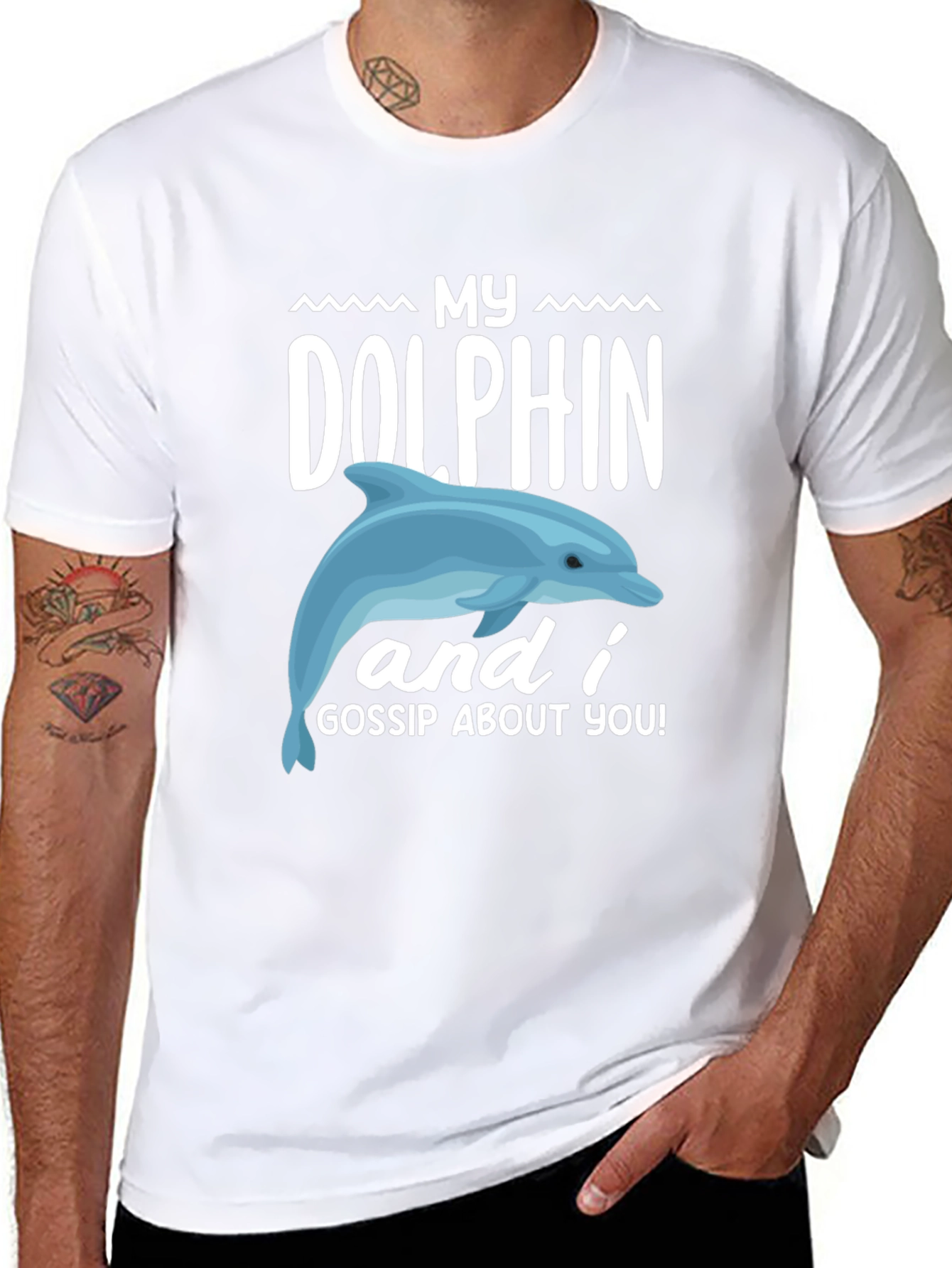 My Dolphin and I Gossip About You Graphic Tee