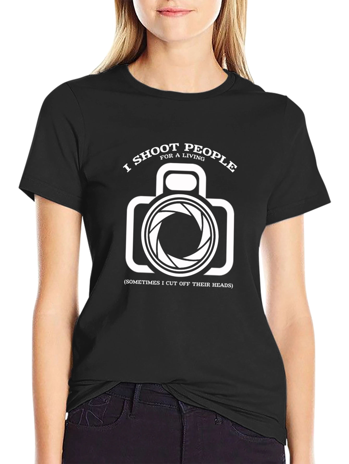 I Shoot People For A Living Camera T-Shirt