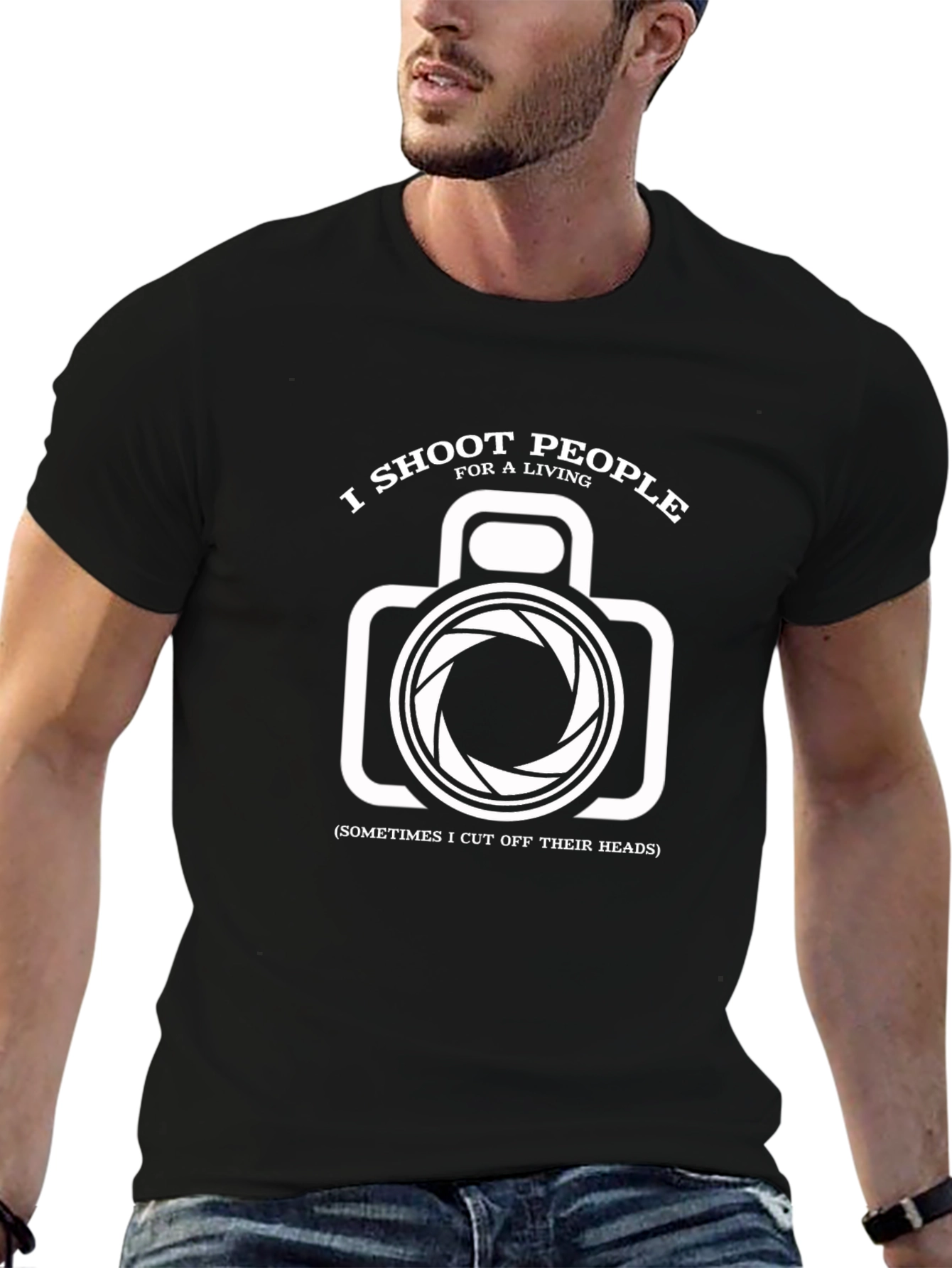 I Shoot People For A Living Camera T-Shirt