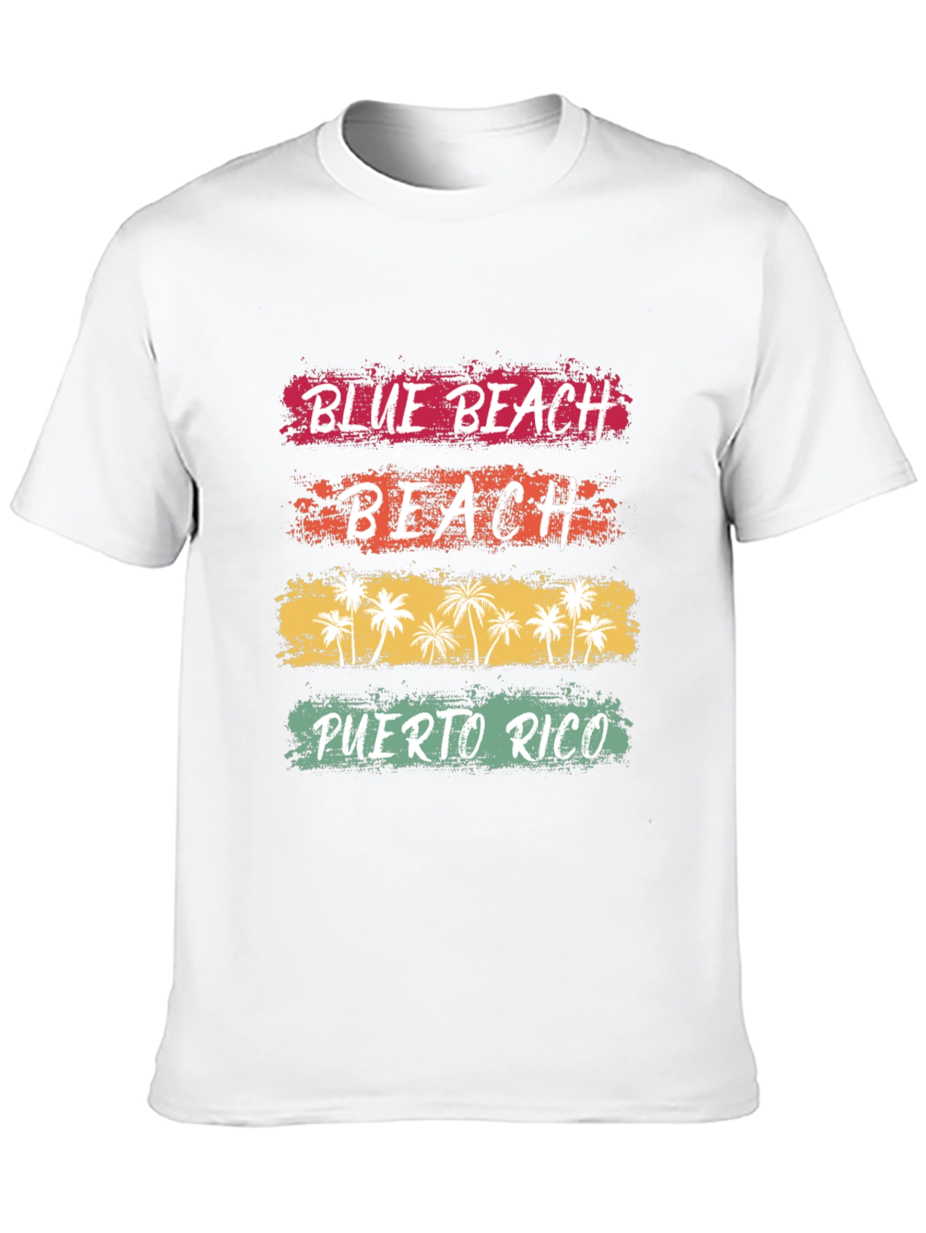 Blue Beach Puerto Rico Graphic T-Shirt
