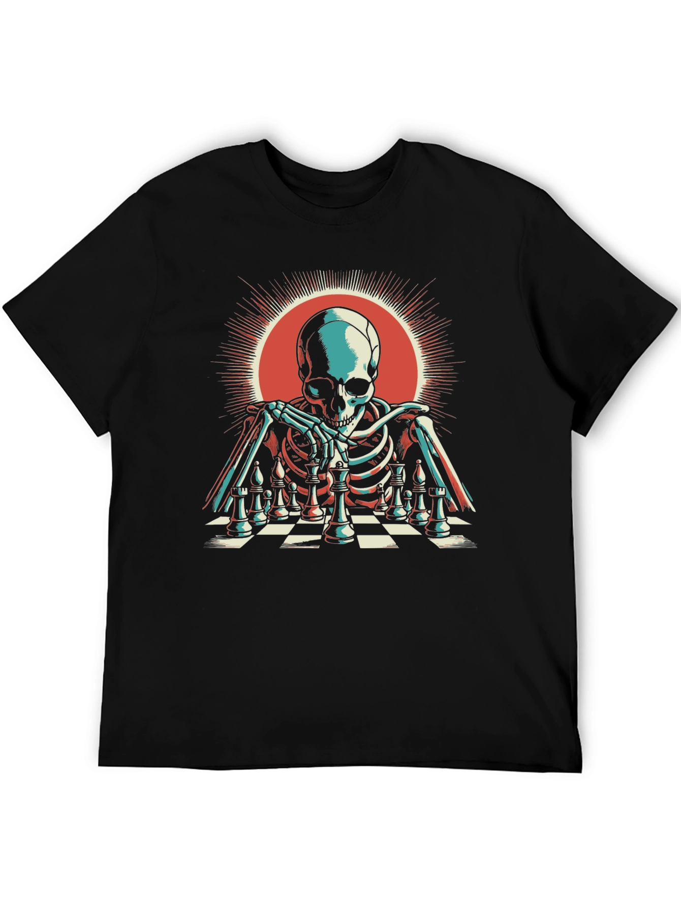 Chess Skeleton Graphic Tee