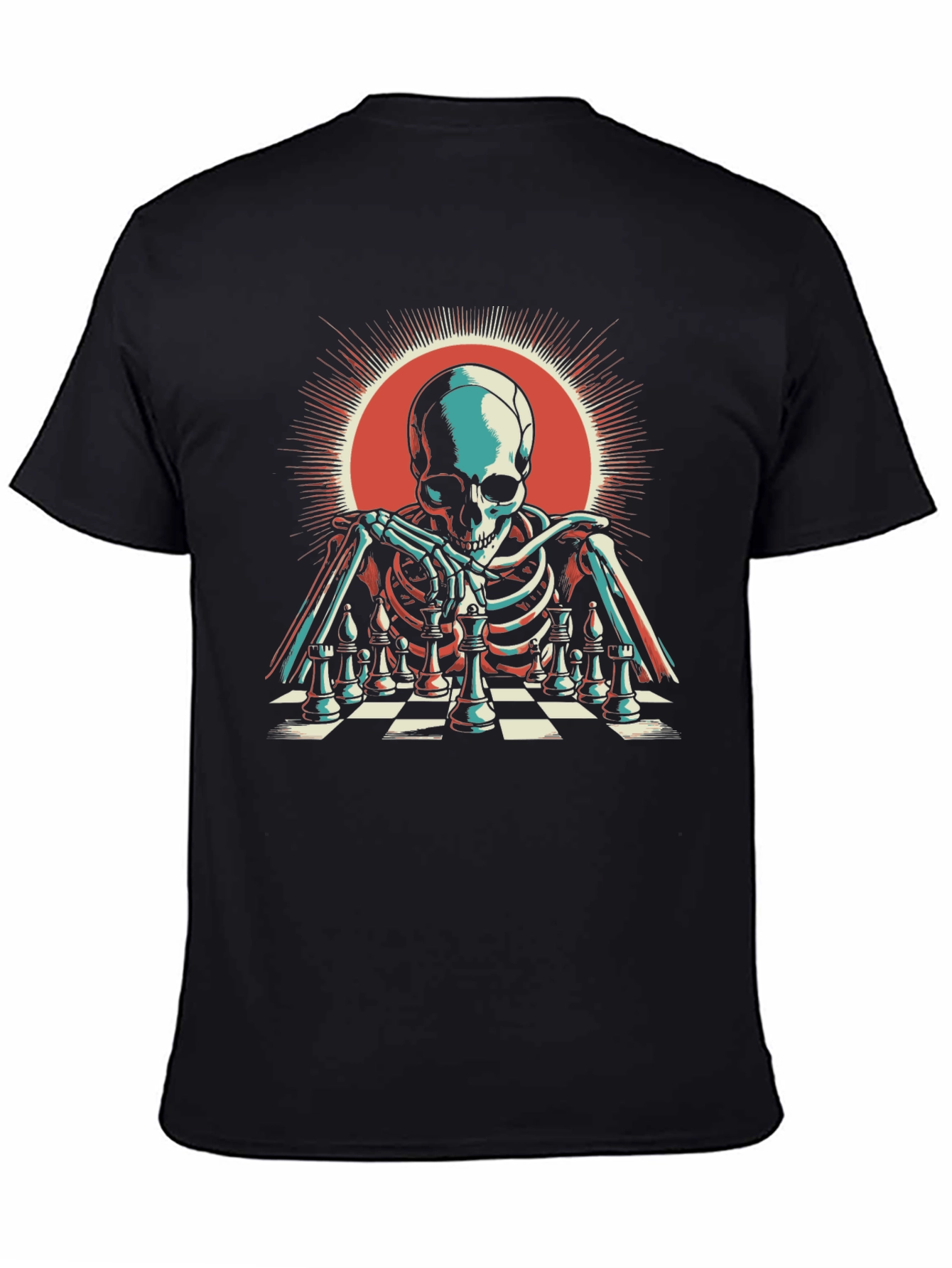 Chess Skeleton Graphic Tee