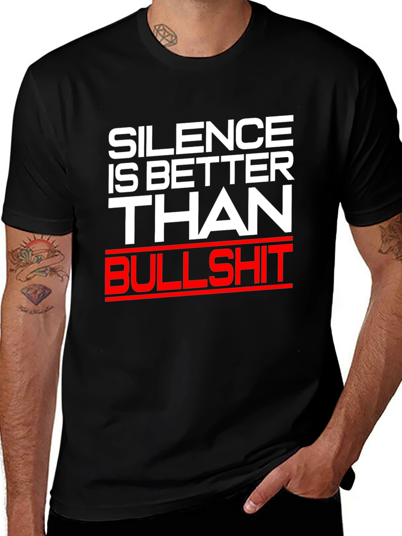 Silence is Better Than Bullshit Graphic Tee