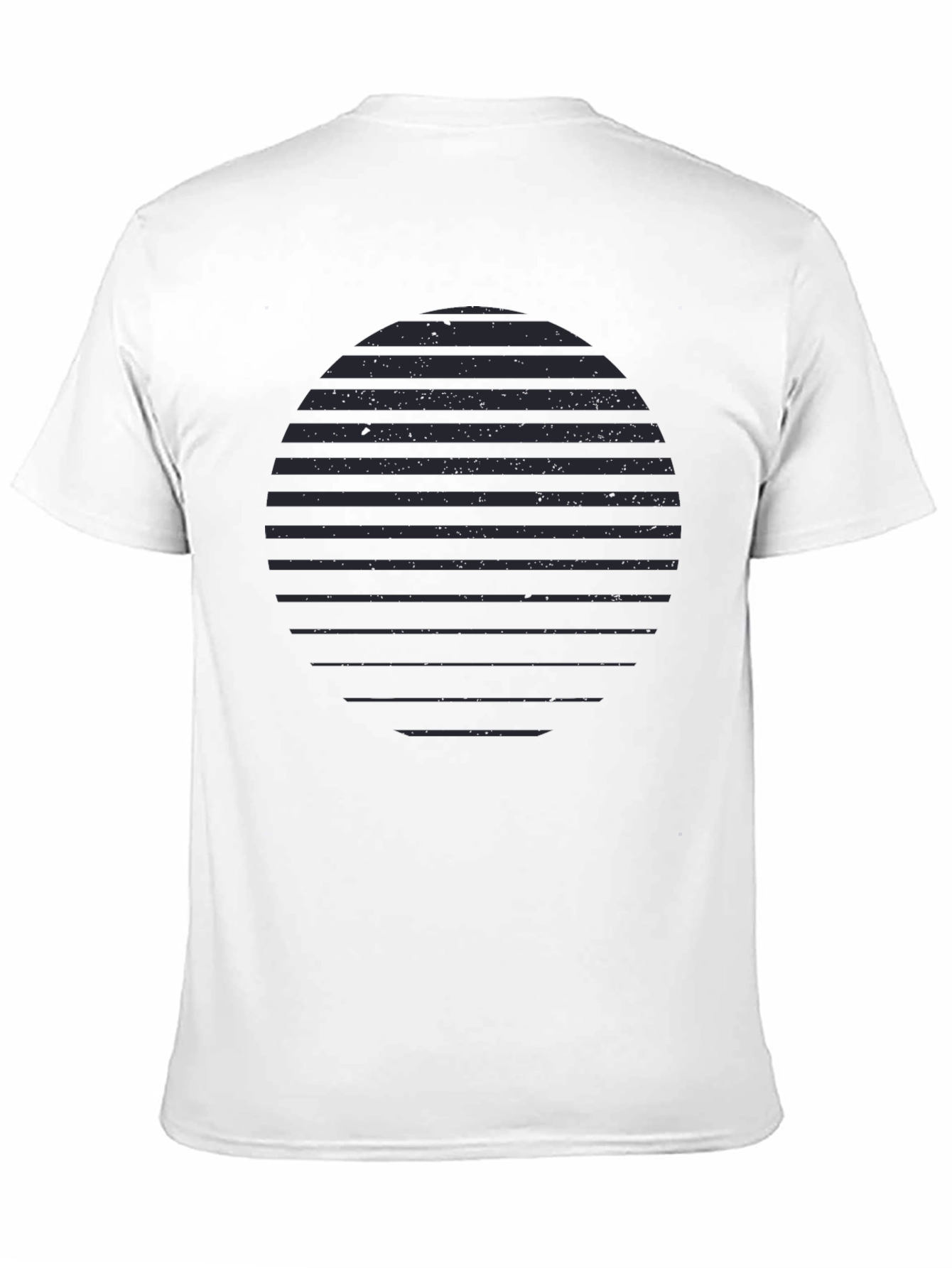 Striped Circle Graphic T-Shirt - Stylish Casual Wear