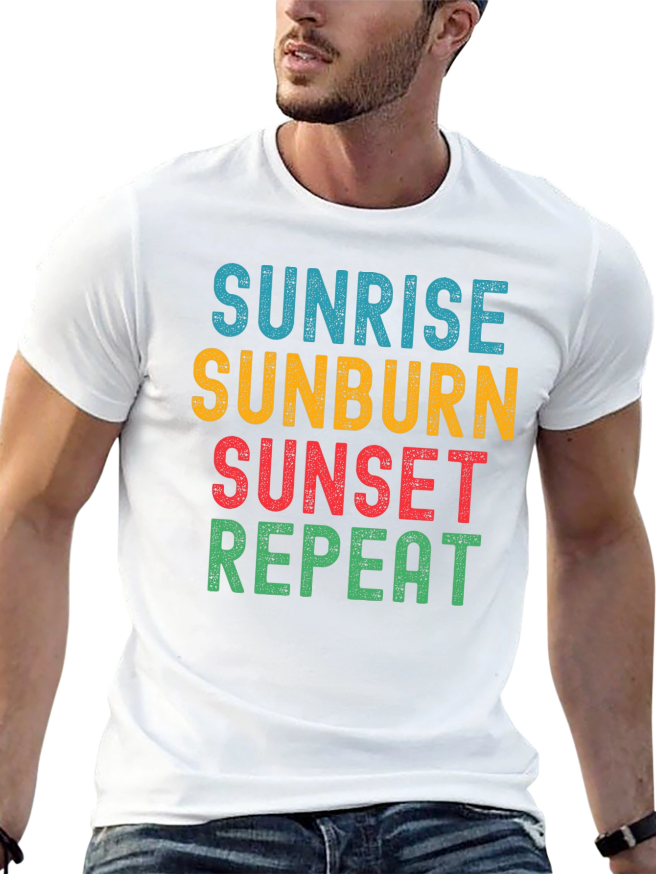 Sunrise Sunburn Sunset Repeat T-Shirt