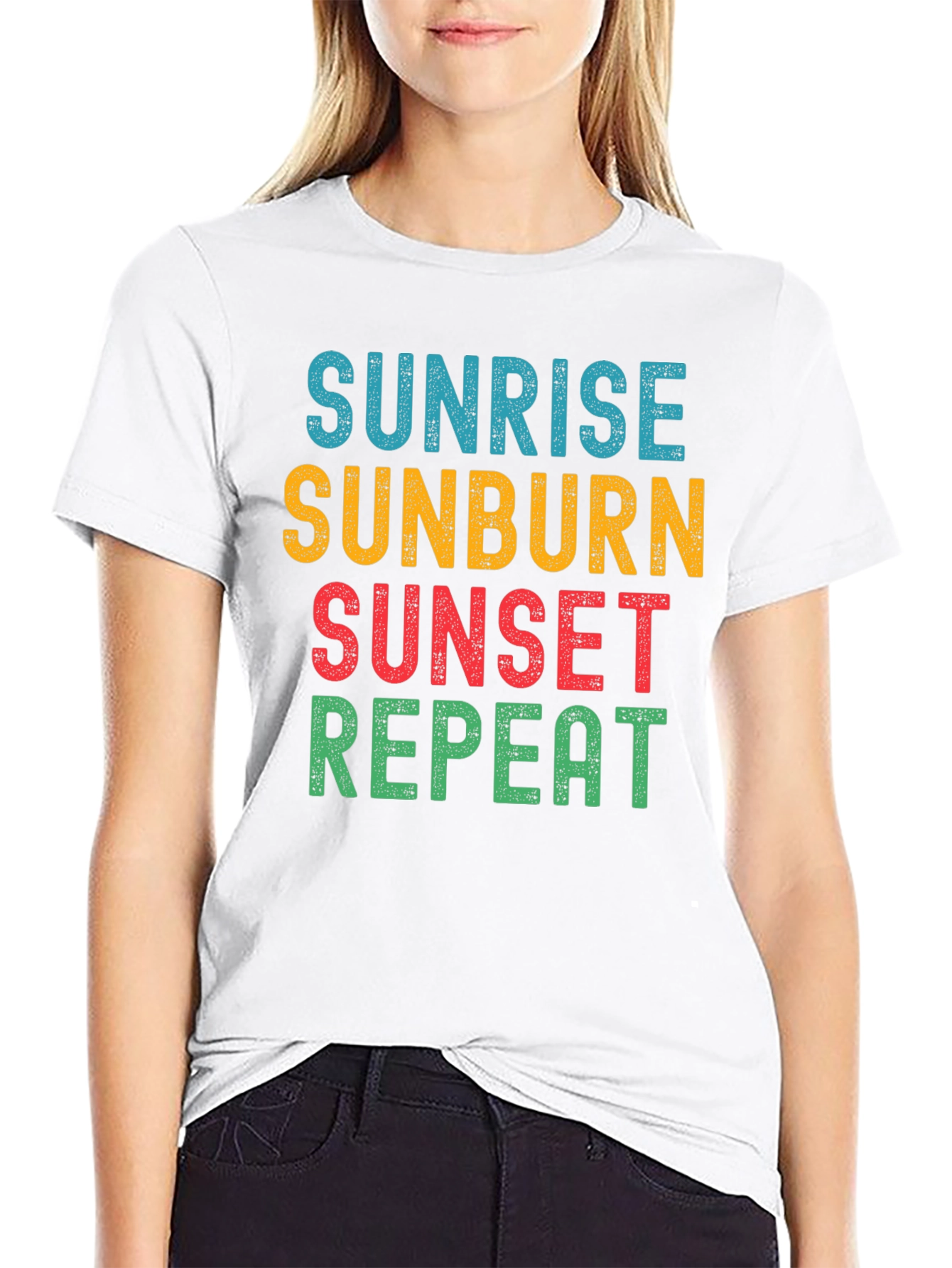 Sunrise Sunburn Sunset Repeat T-Shirt