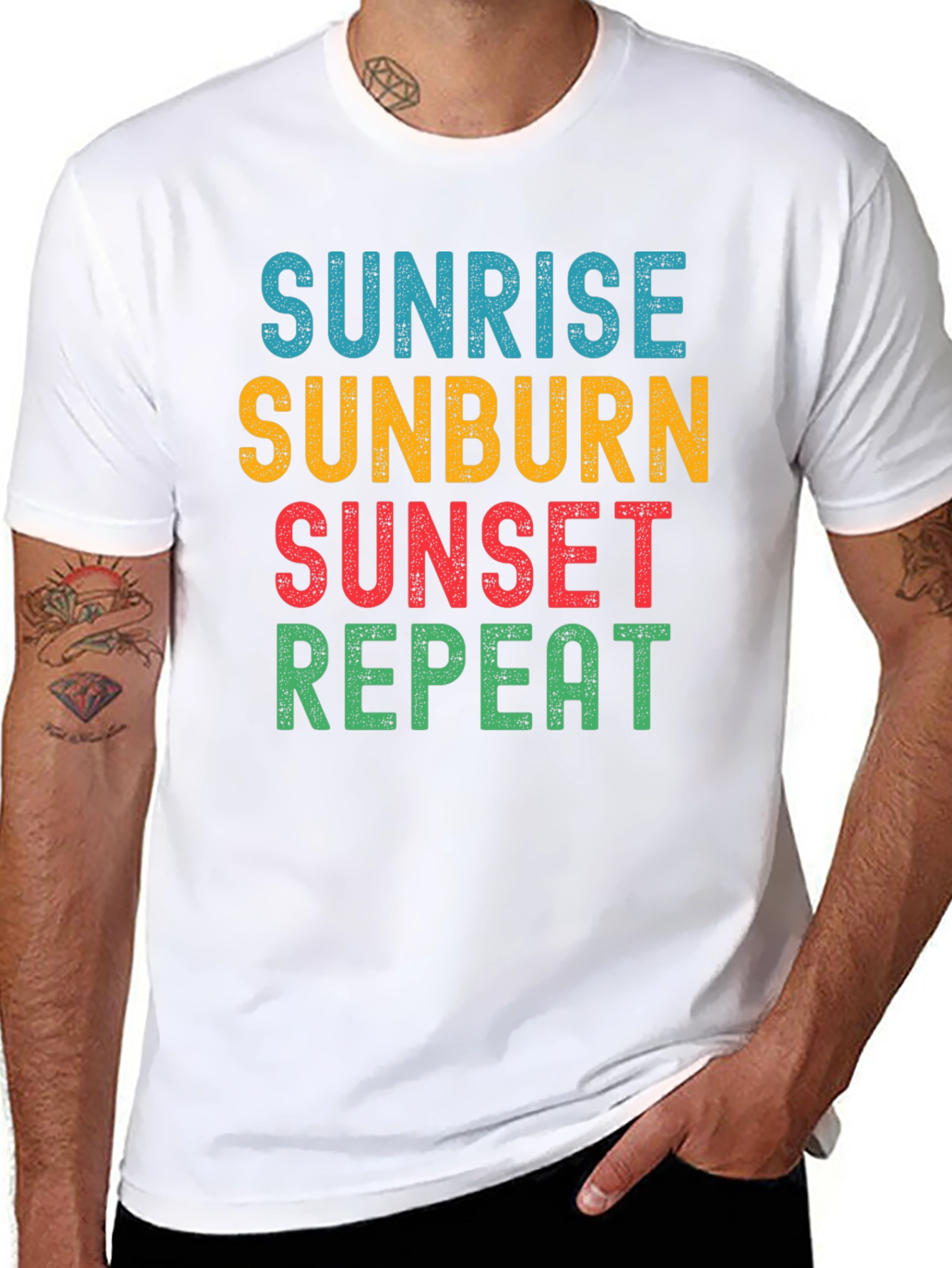 Sunrise Sunburn Sunset Repeat T-Shirt