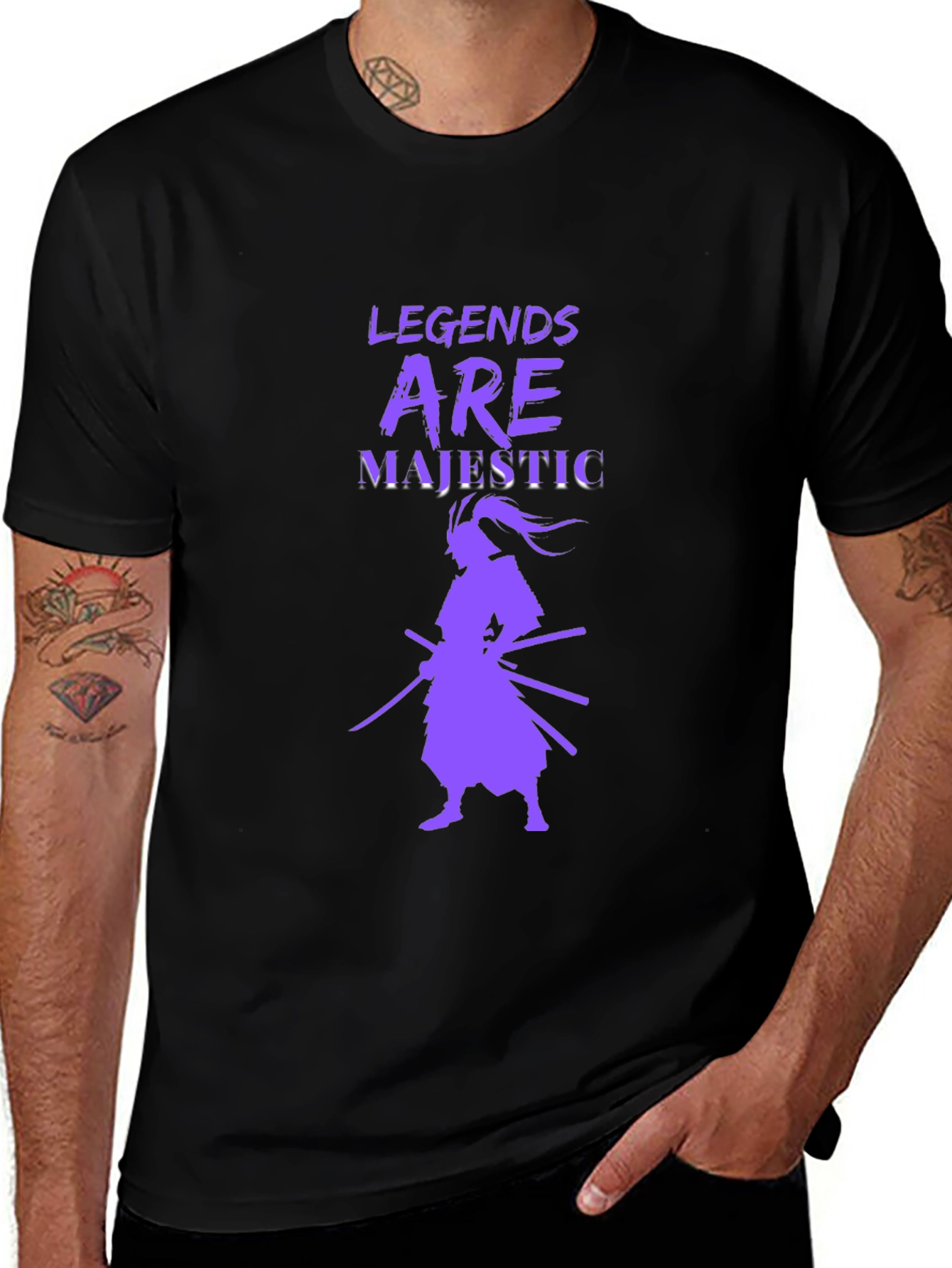 Legends Are Majestic Samurai Graphic T-Shirt