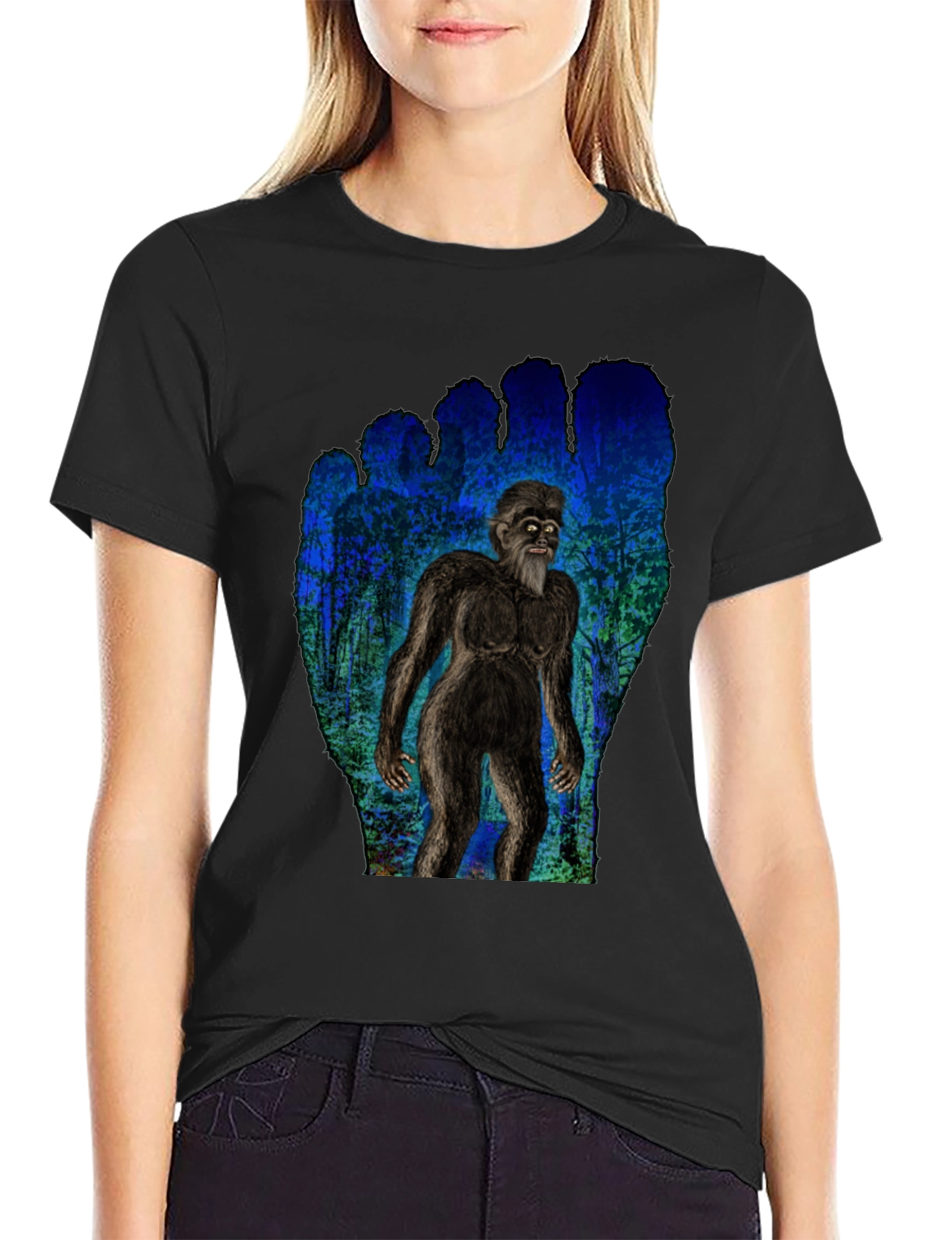 Bigfoot T-Shirt - Forest Creature Design