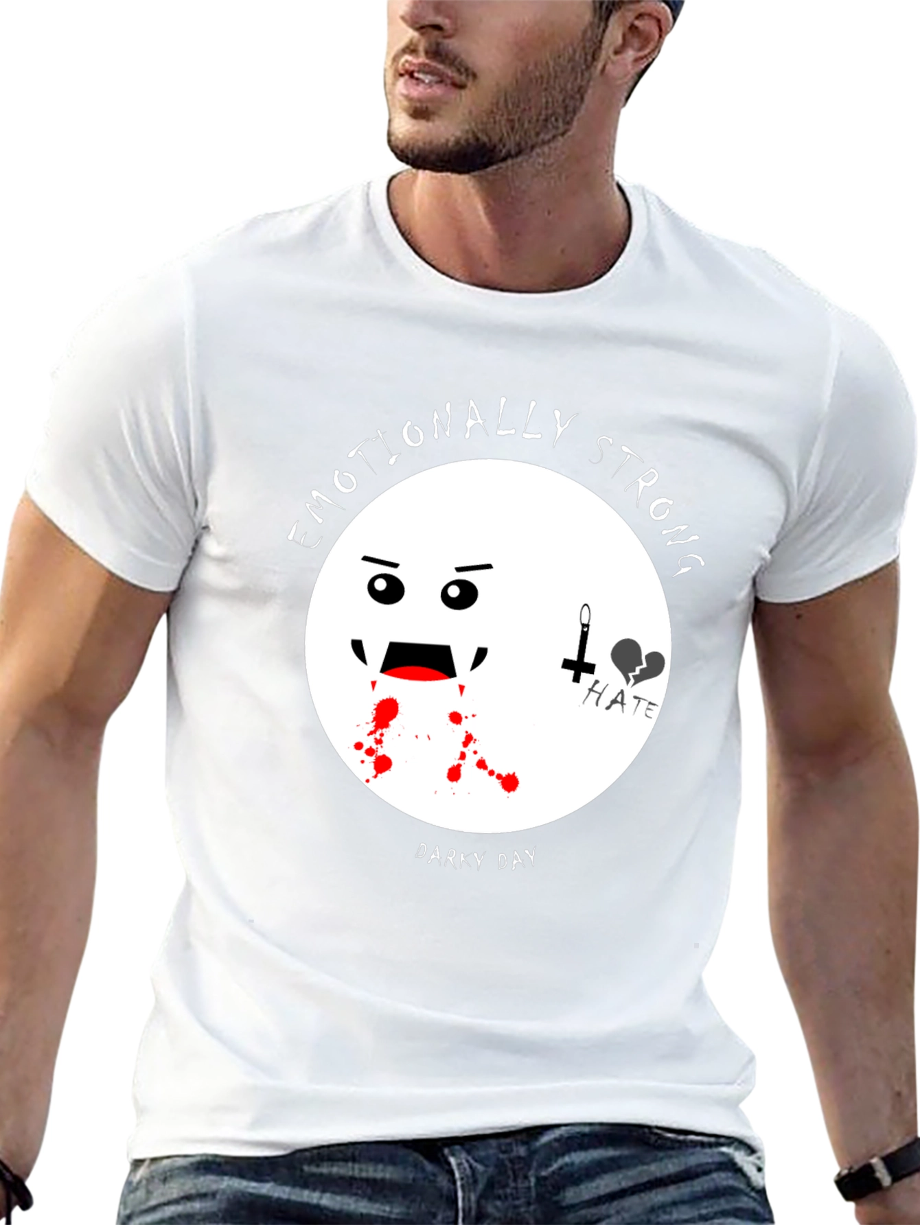 Emotionally Strong Darky Day Black T-Shirt