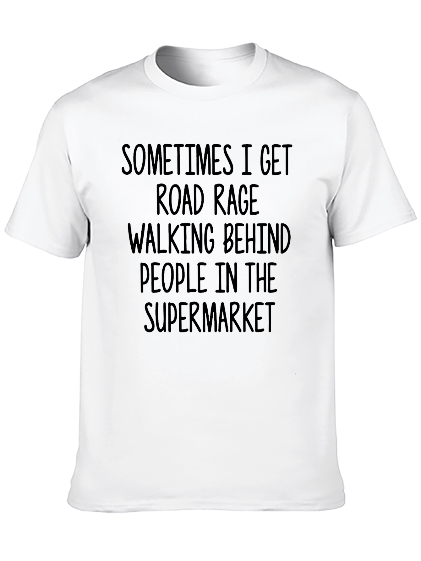 Road Rage Supermarket Funny Graphic Tee