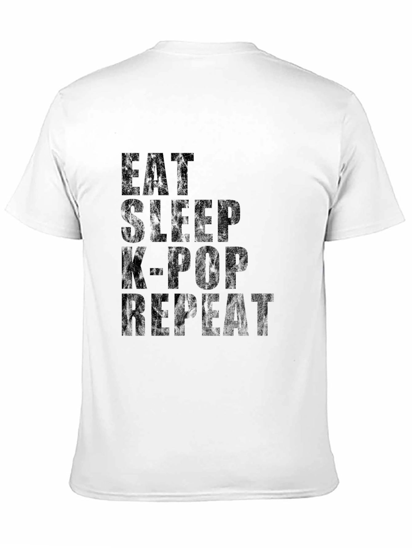 Eat Sleep K-Pop Repeat Black T-Shirt