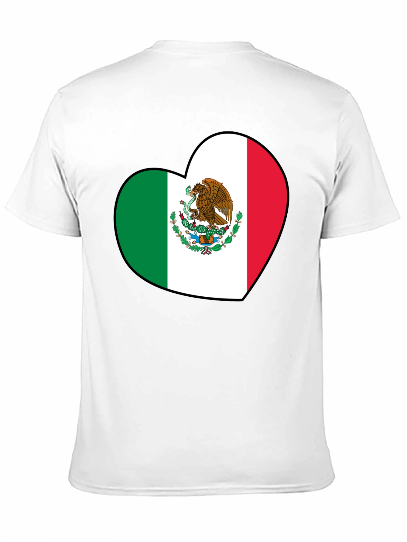 Mexico Flag Heart T-Shirt - Show Your Love!