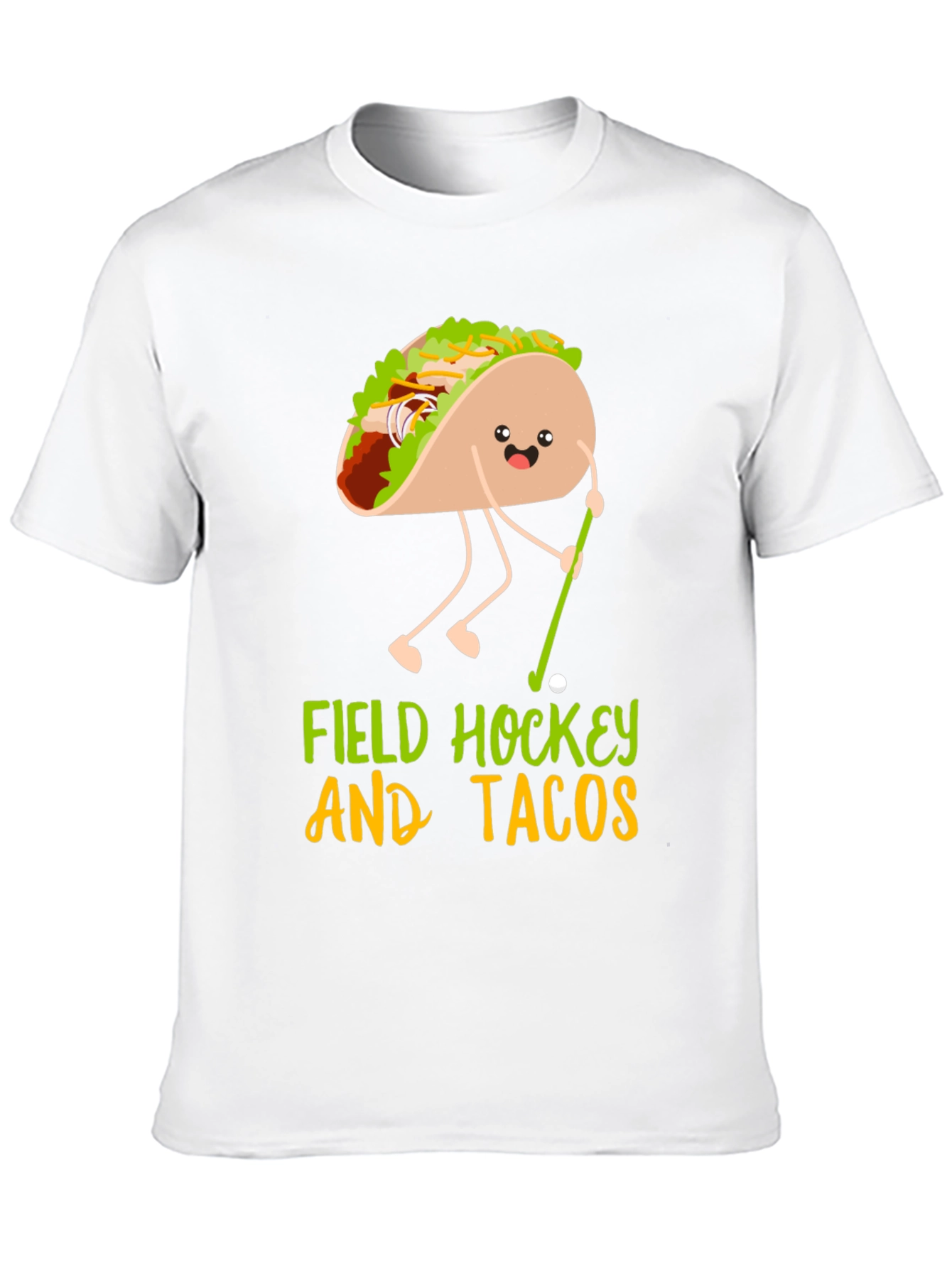 Funny Field Hockey and Tacos Graphic Tee