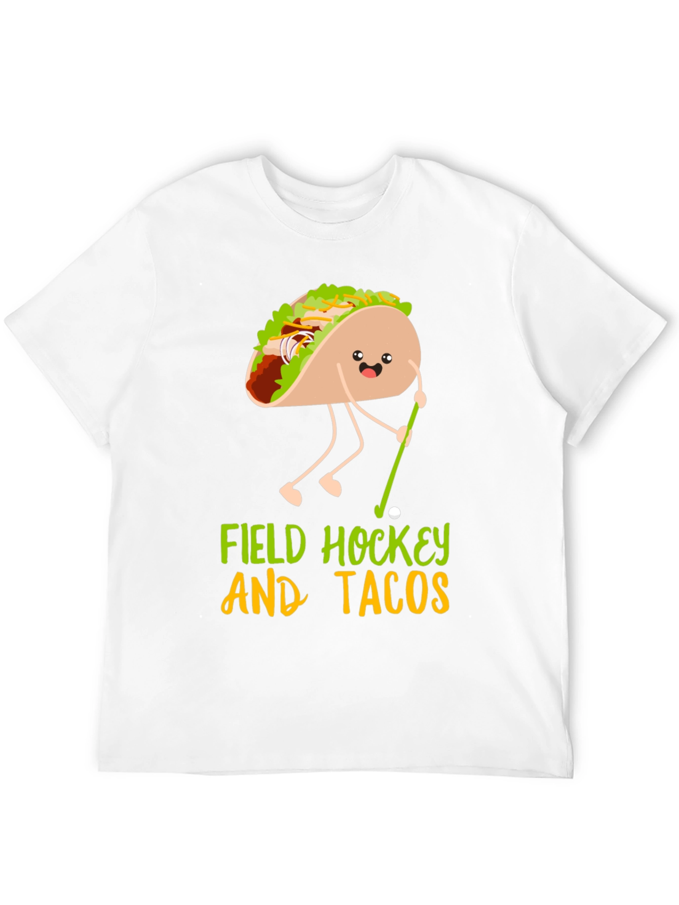 Funny Field Hockey and Tacos Graphic Tee