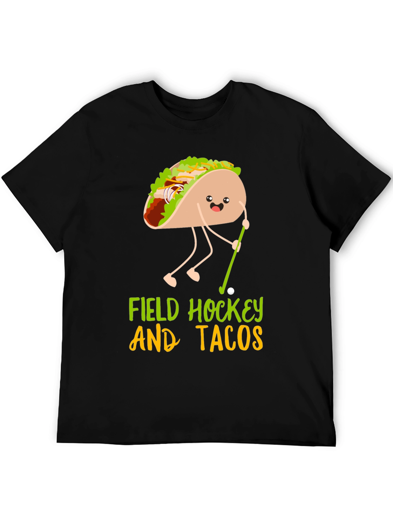 Funny Field Hockey and Tacos Graphic Tee