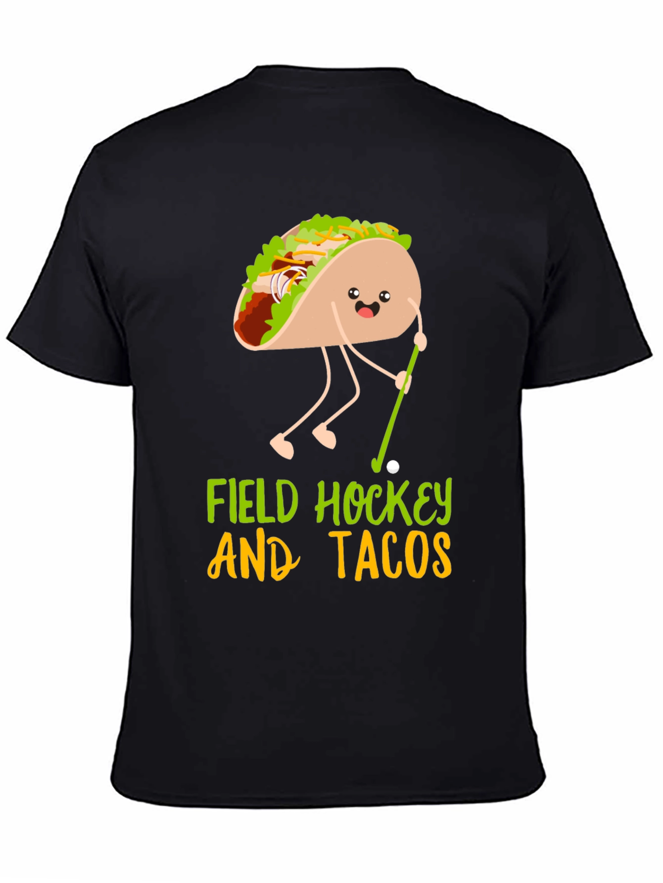 Funny Field Hockey and Tacos Graphic Tee