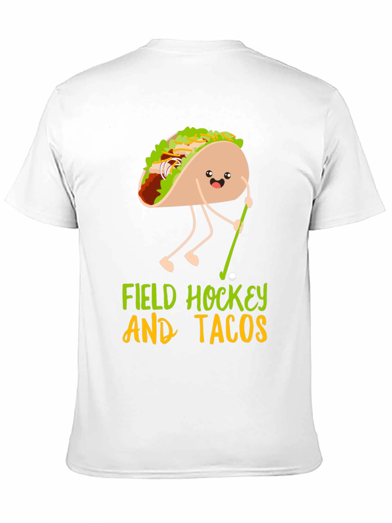 Funny Field Hockey and Tacos Graphic Tee