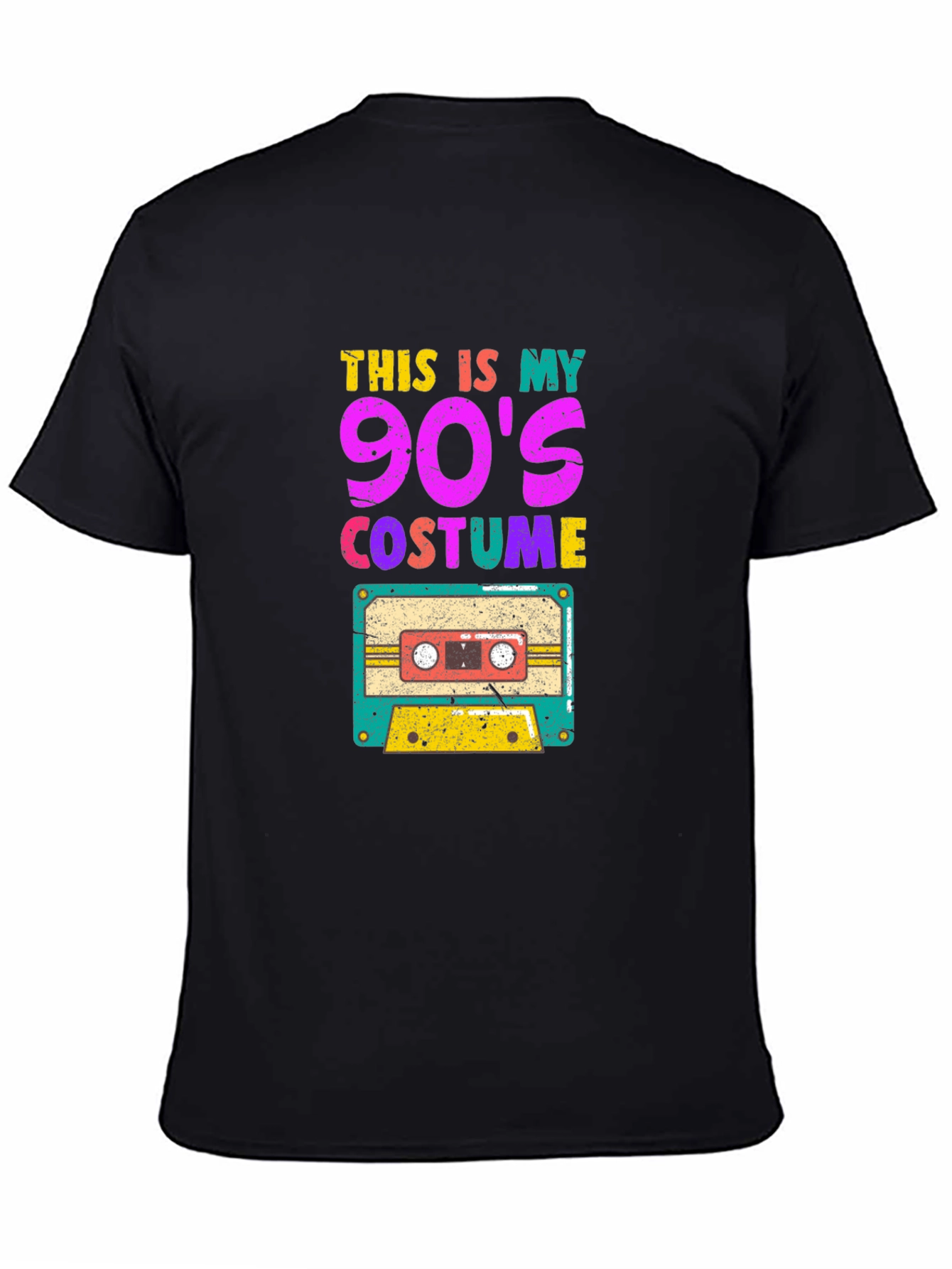 90s Costume Graphic Tee - Retro Cassette Design