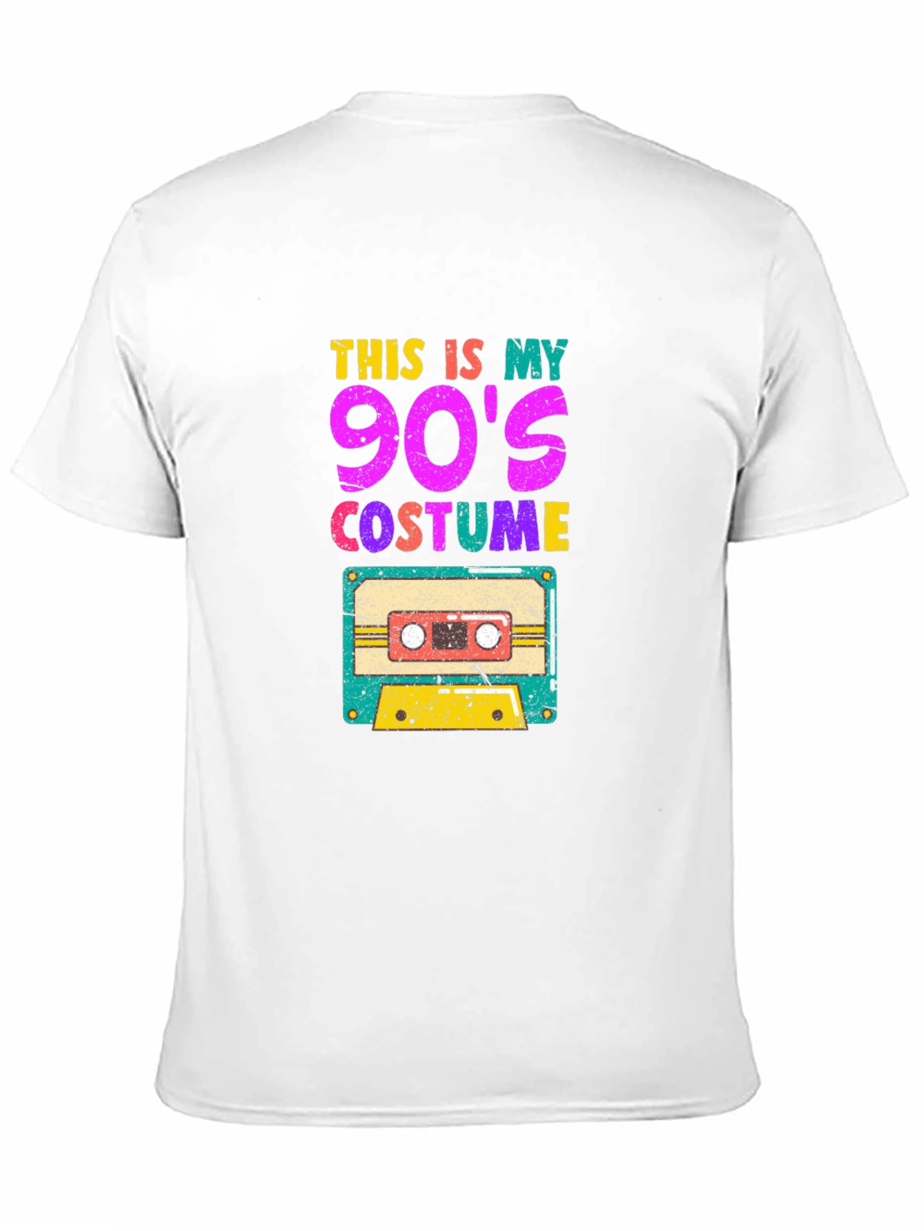 90s Costume Graphic Tee - Retro Cassette Design