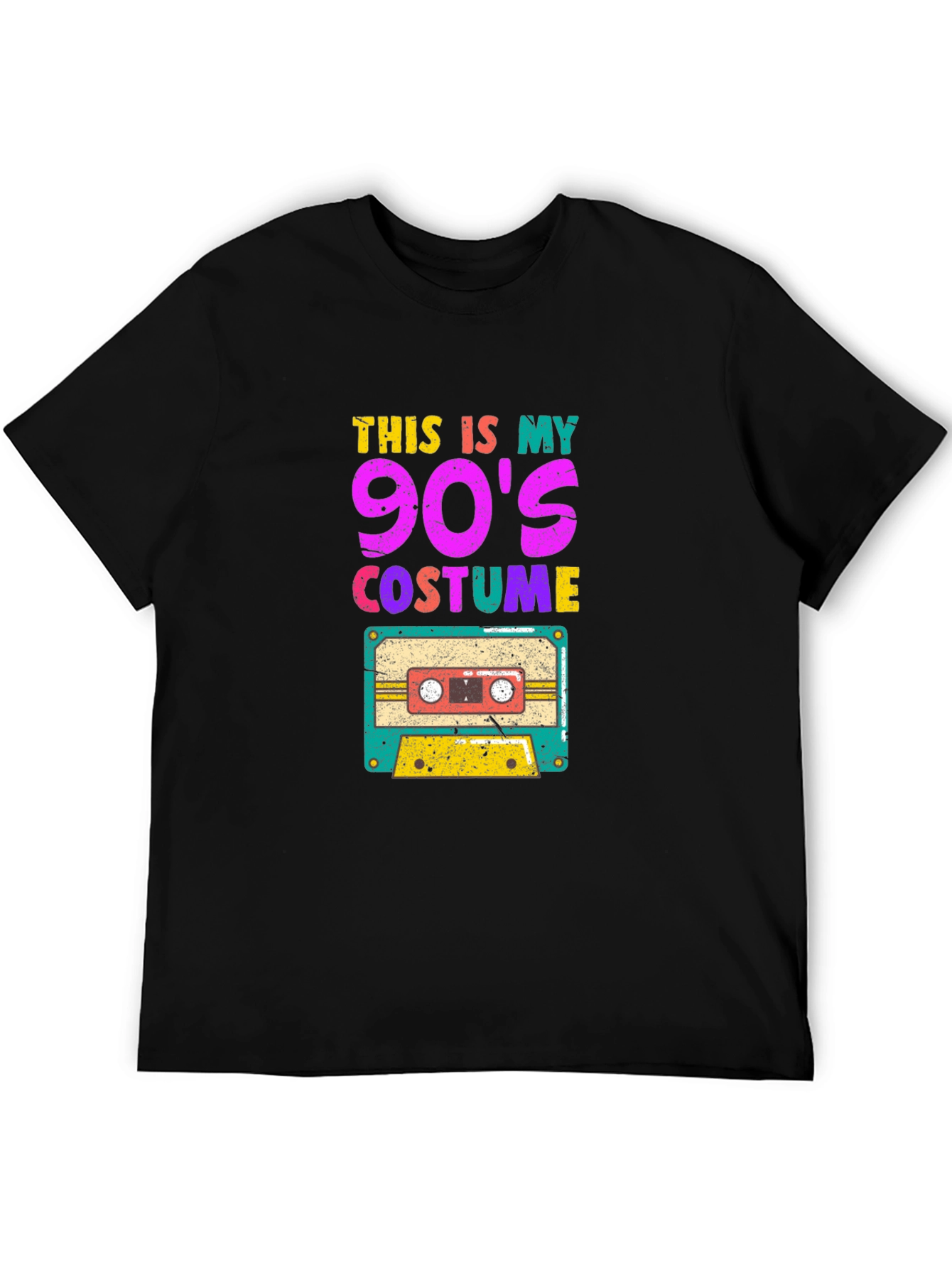 90s Costume Graphic Tee - Retro Cassette Design