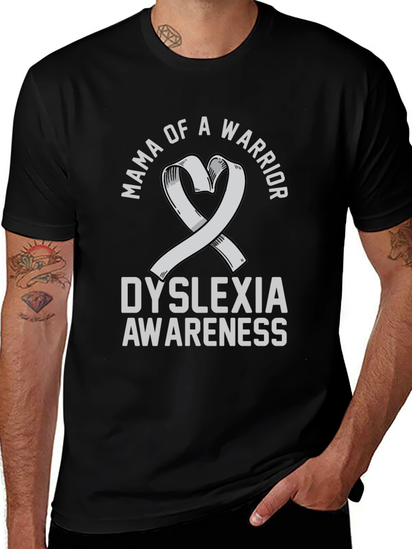 Mama of a Warrior Dyslexia Awareness T-Shirt
