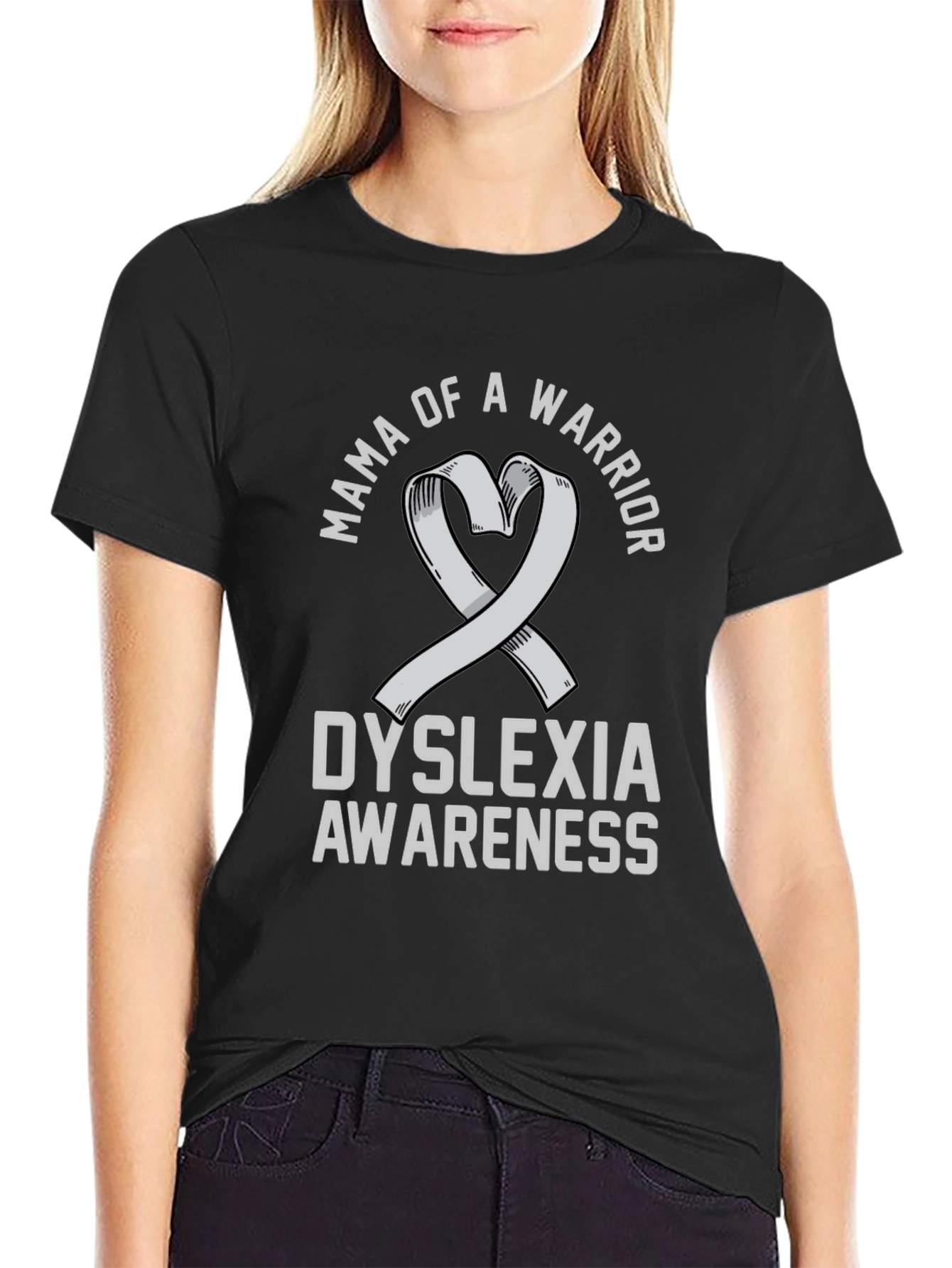 Mama of a Warrior Dyslexia Awareness T-Shirt