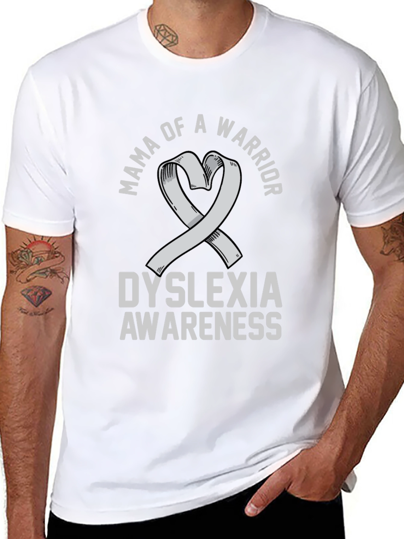 Mama of a Warrior Dyslexia Awareness T-Shirt