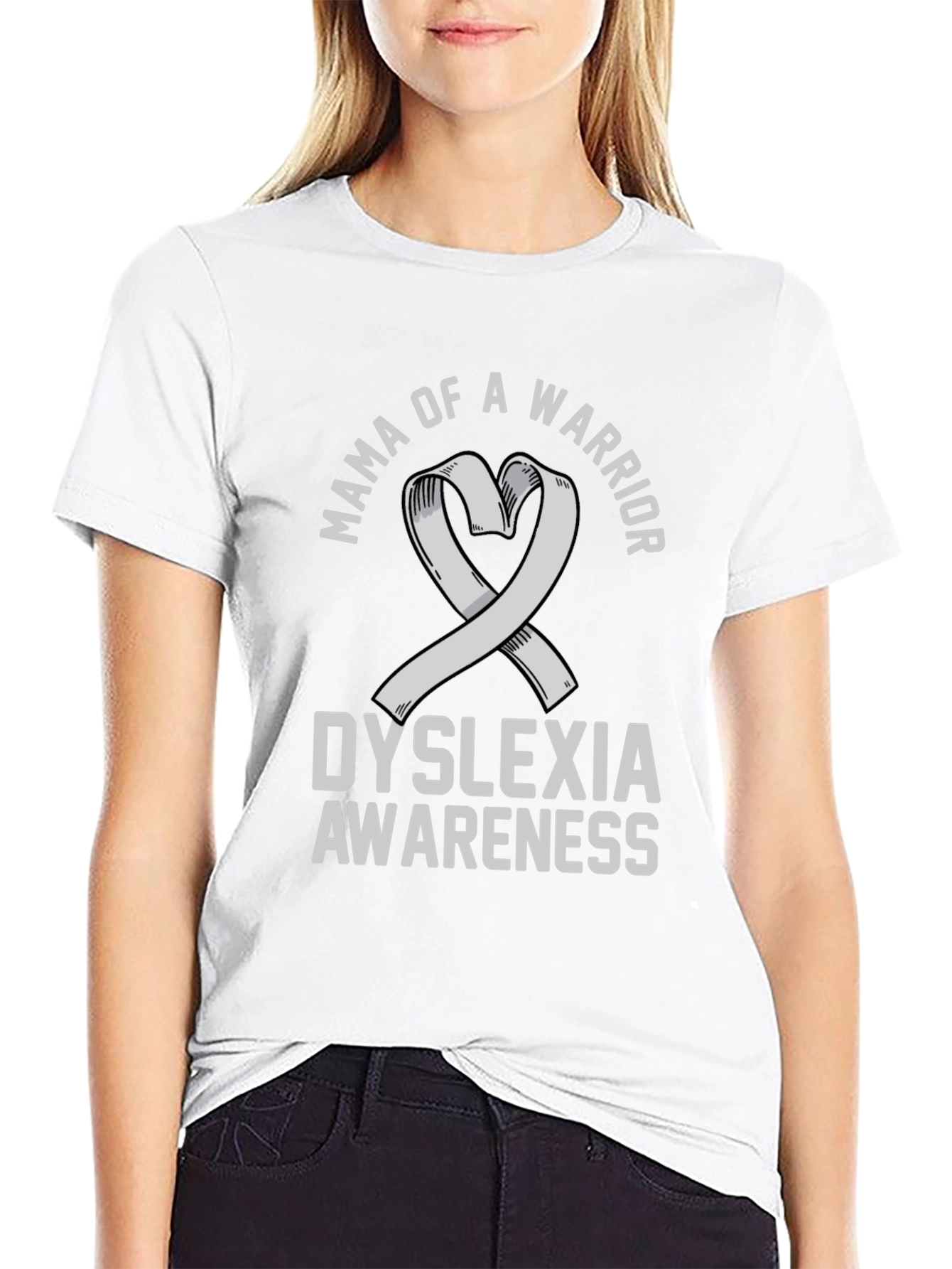 Mama of a Warrior Dyslexia Awareness T-Shirt