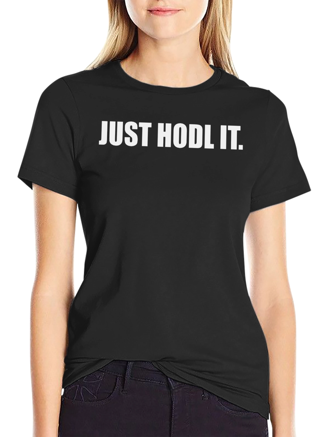Just Hodl It Black Crypto T-Shirt