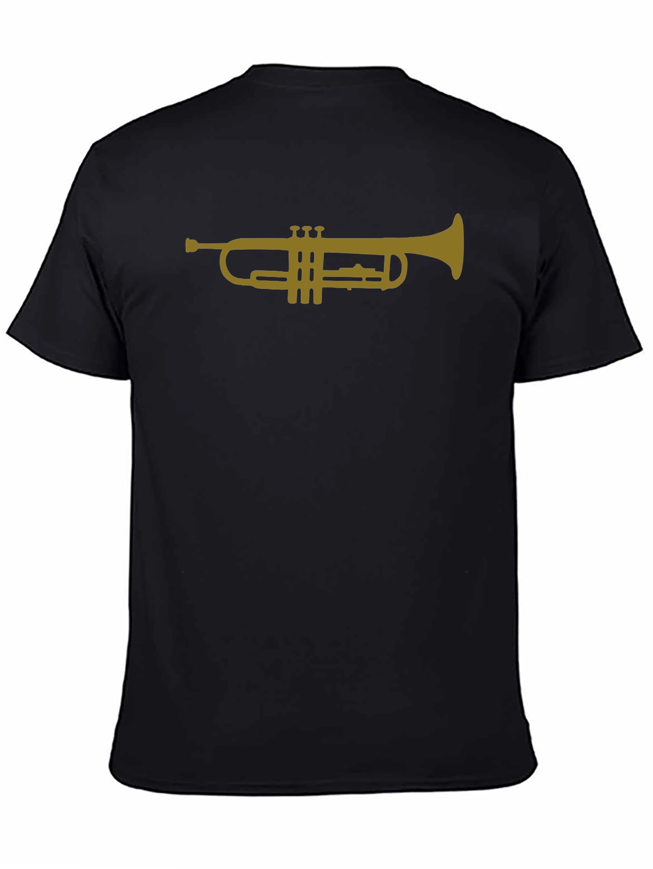 Trumpet Graphic Tee - Musicians Black T-Shirt