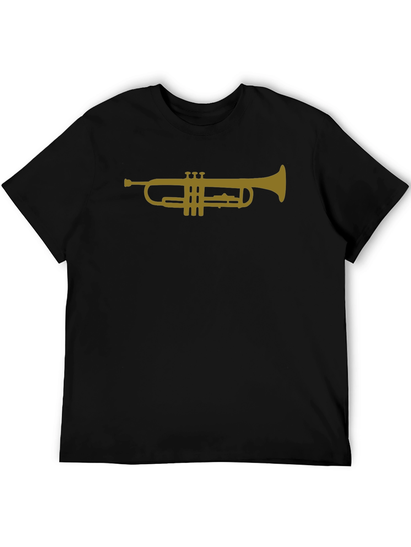 Trumpet Graphic Tee - Musicians Black T-Shirt