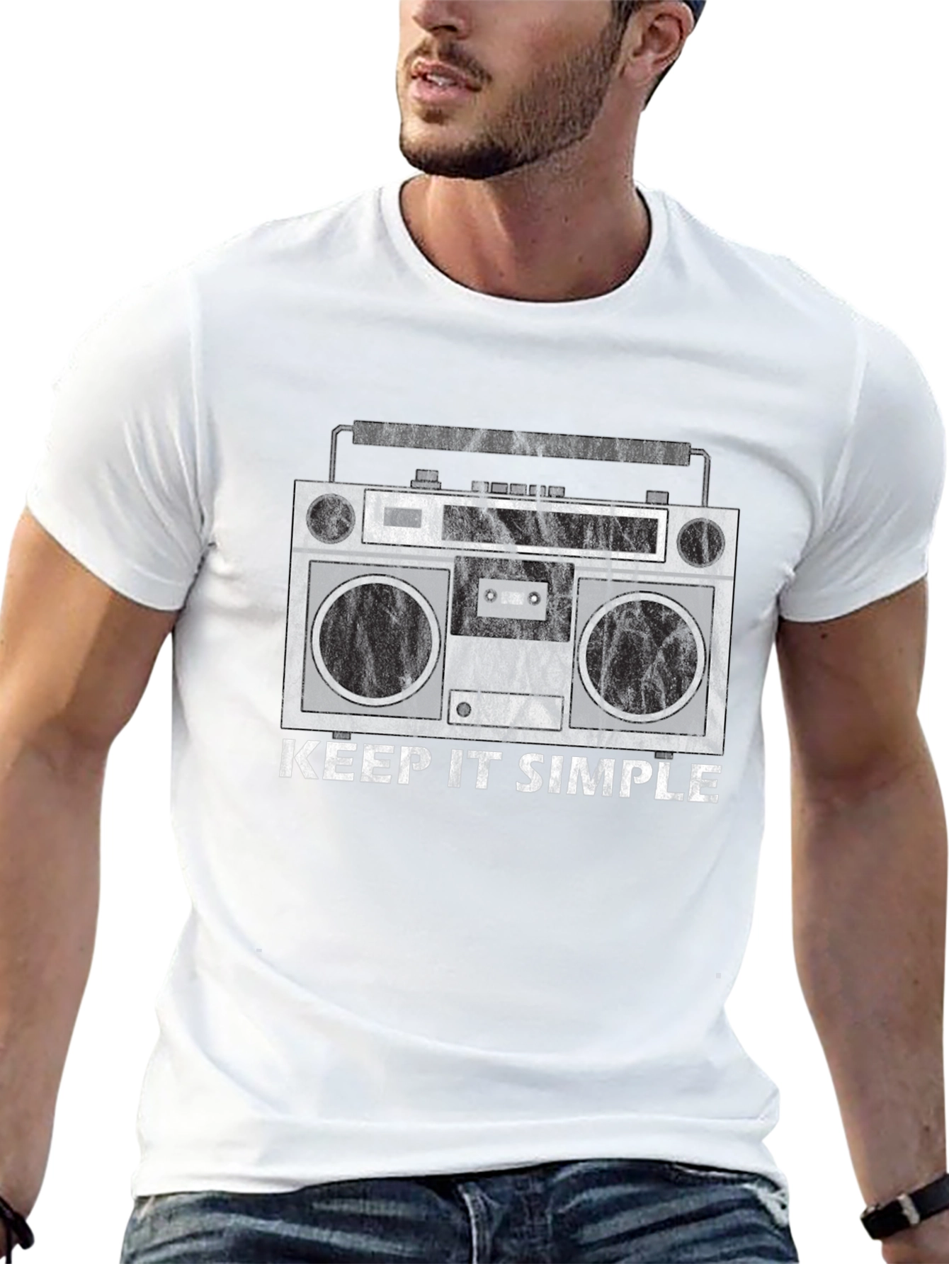 Keep It Simple Boombox Graphic Tee