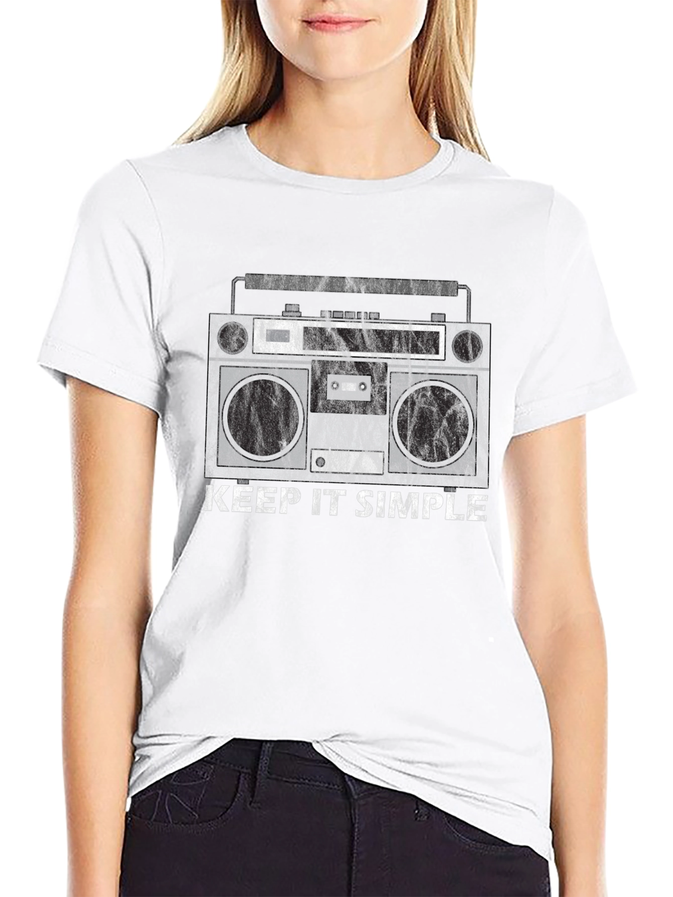 Keep It Simple Boombox Graphic Tee