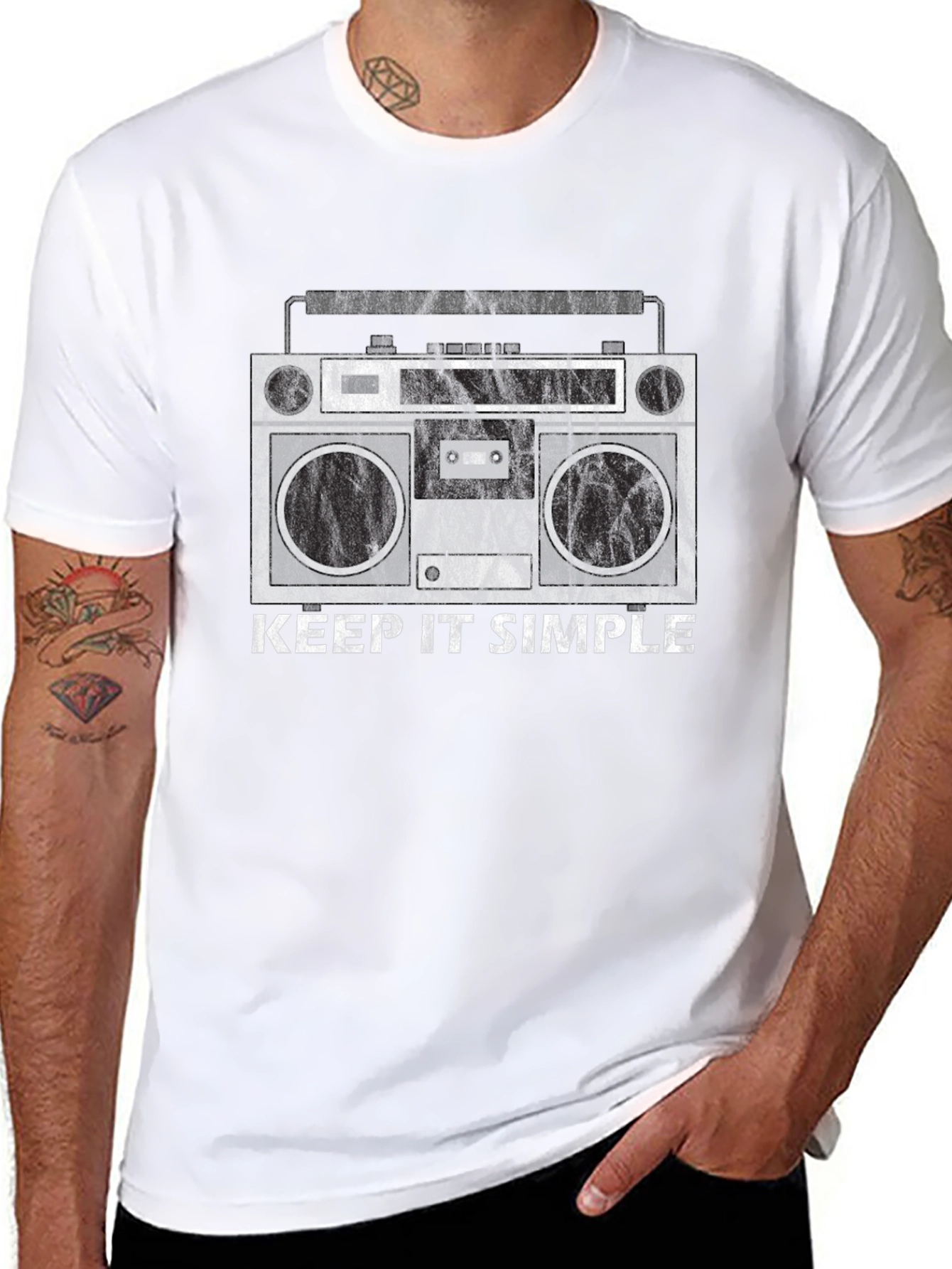 Keep It Simple Boombox Graphic Tee