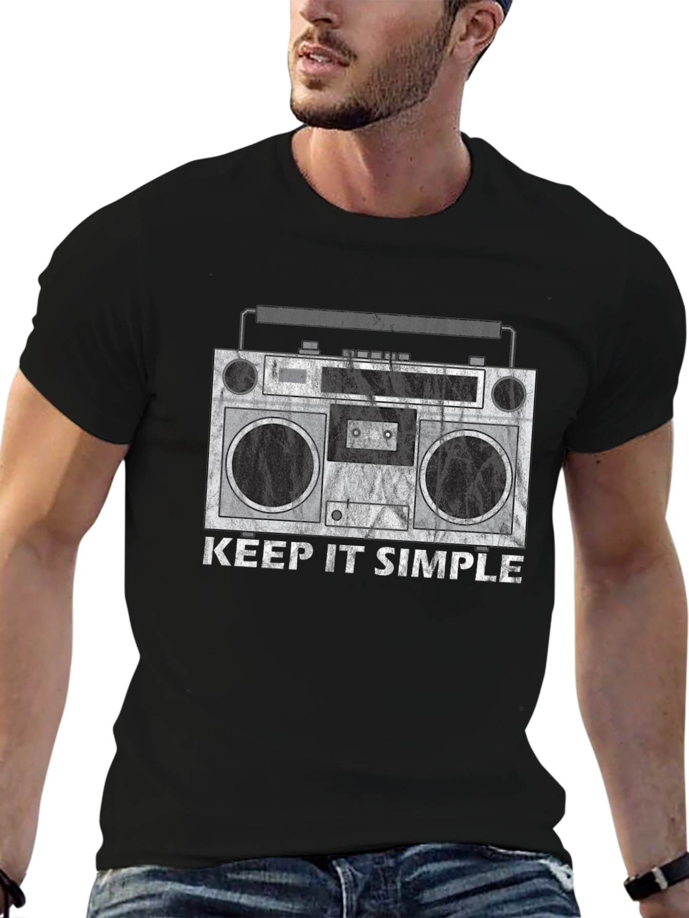 Keep It Simple Boombox Graphic Tee